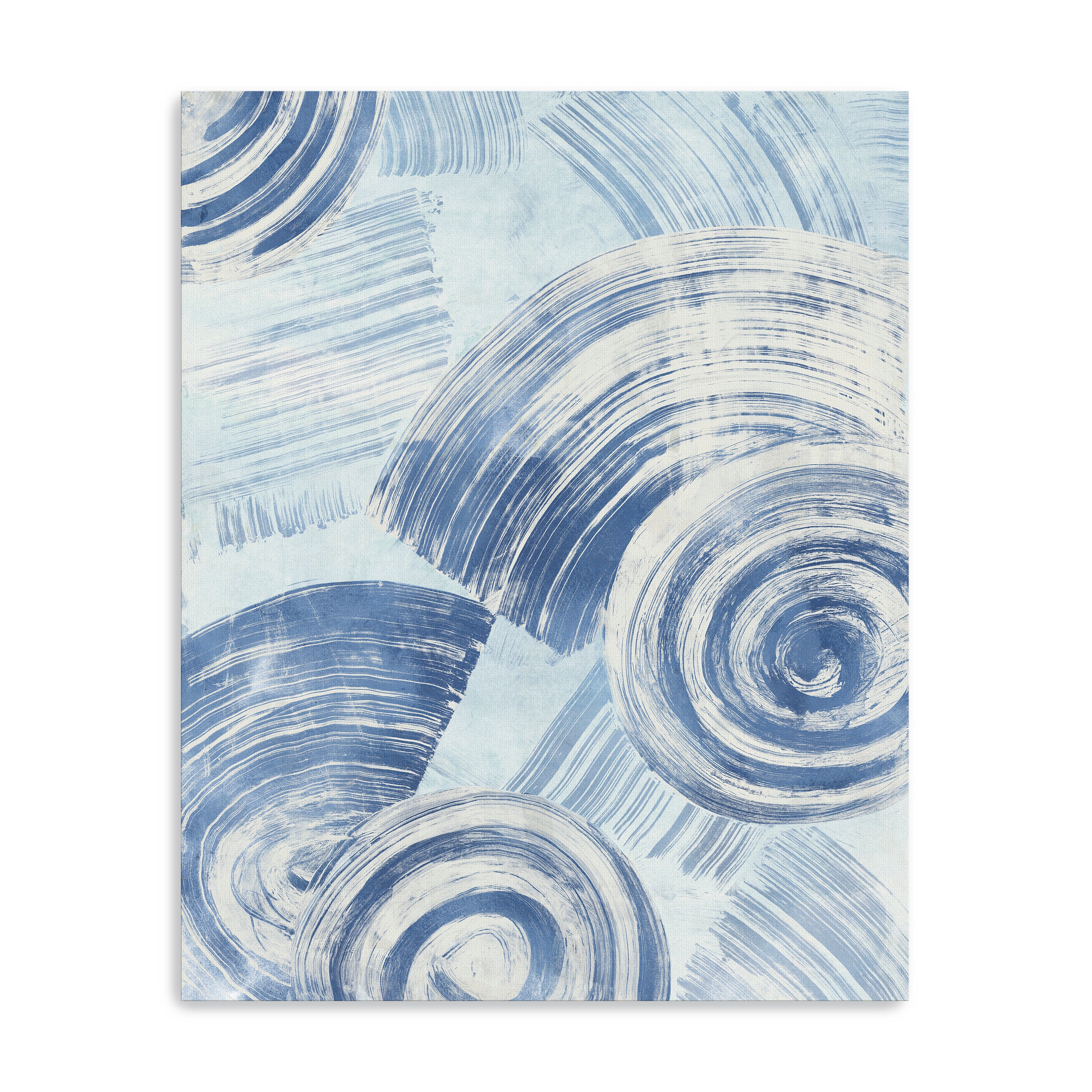 Blue Nautilus Patterns II Canvas Giclee