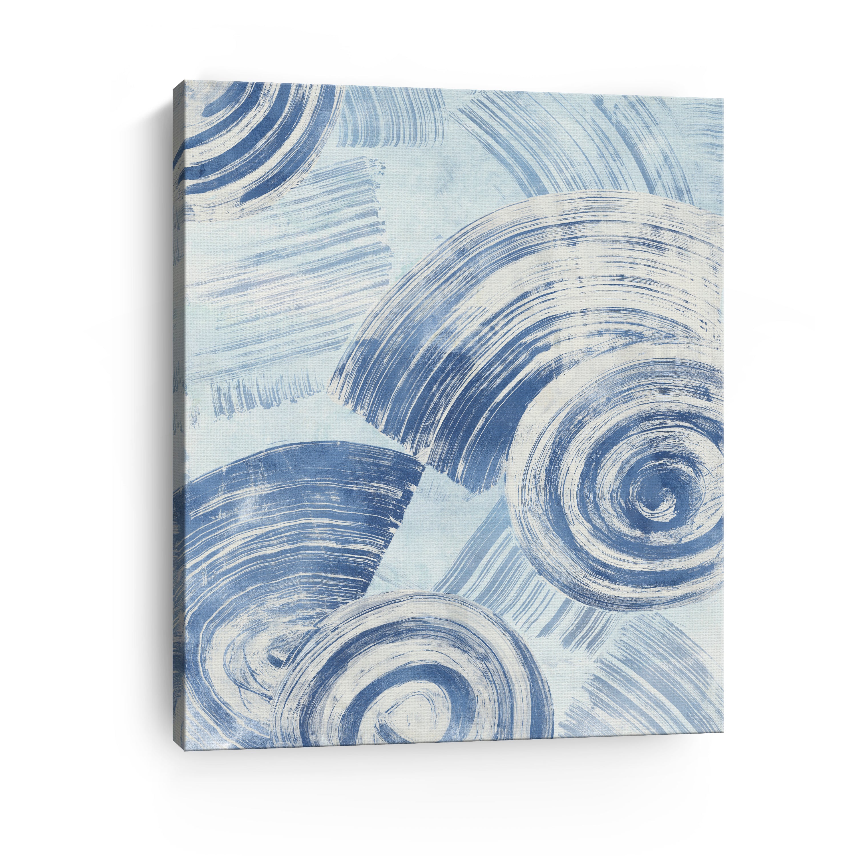 Blue Nautilus Patterns II Canvas Giclee