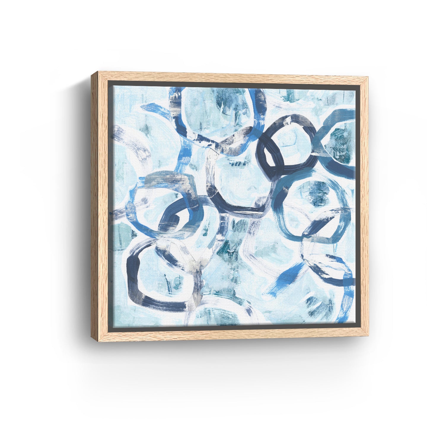 Blue Circlet I Canvas Giclee