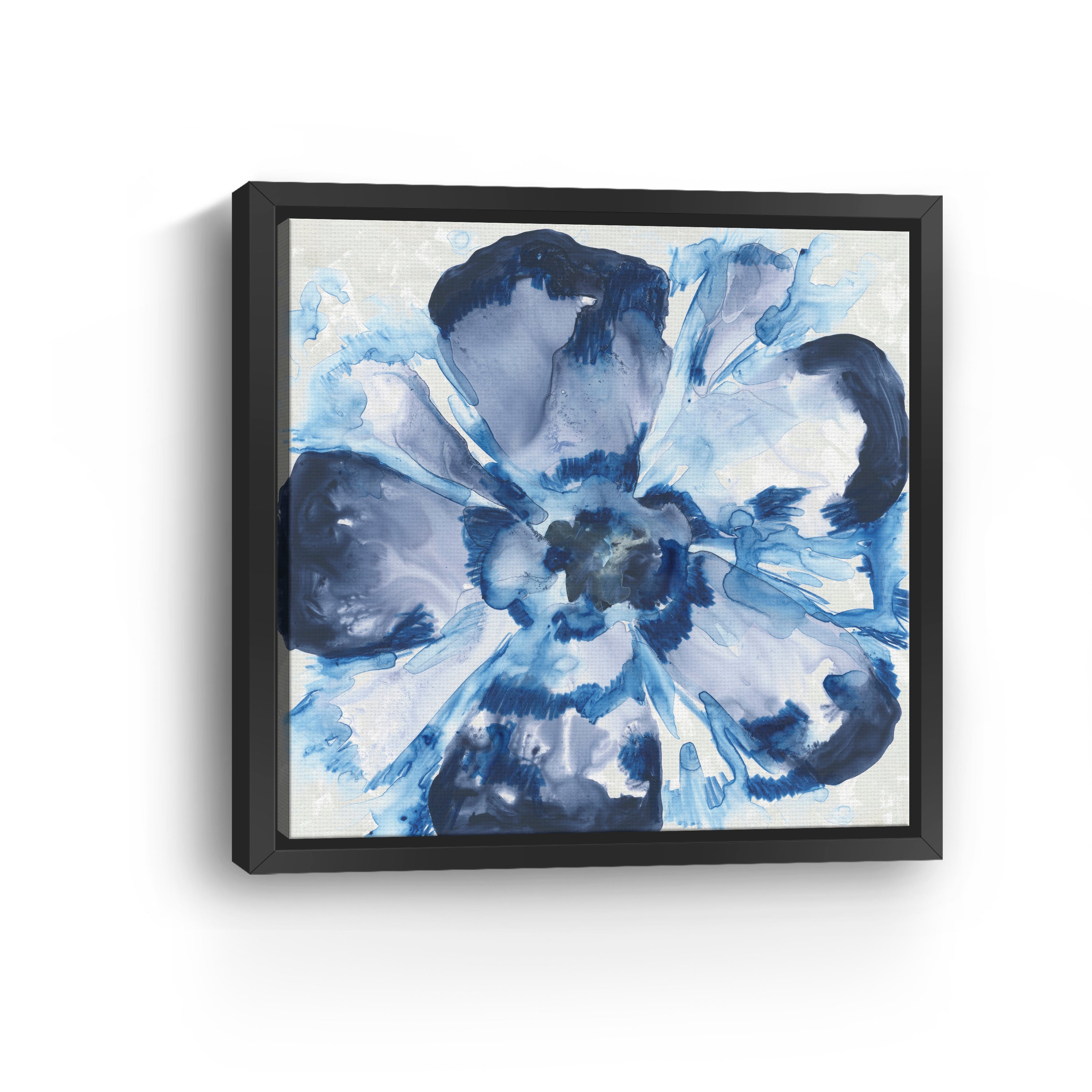 Blue Glass Flower I Canvas Giclee