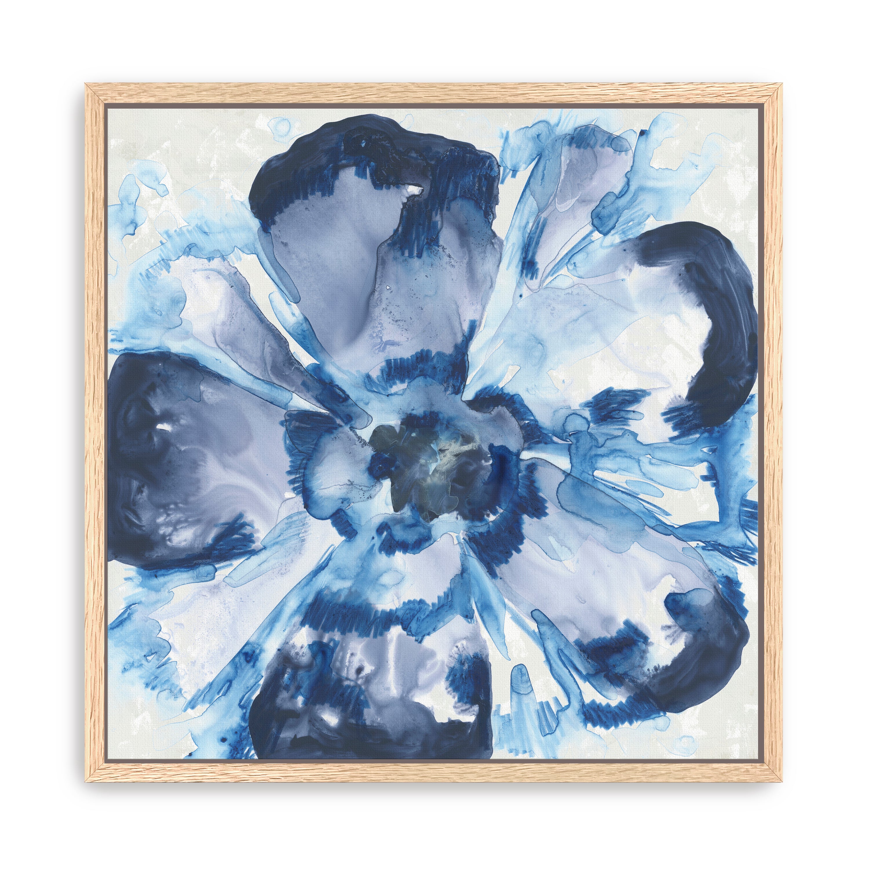 Blue Glass Flower I Canvas Giclee