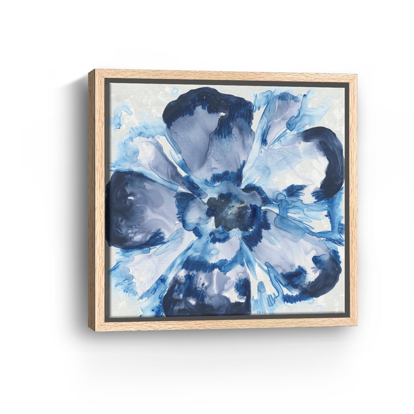 Blue Glass Flower I Canvas Giclee