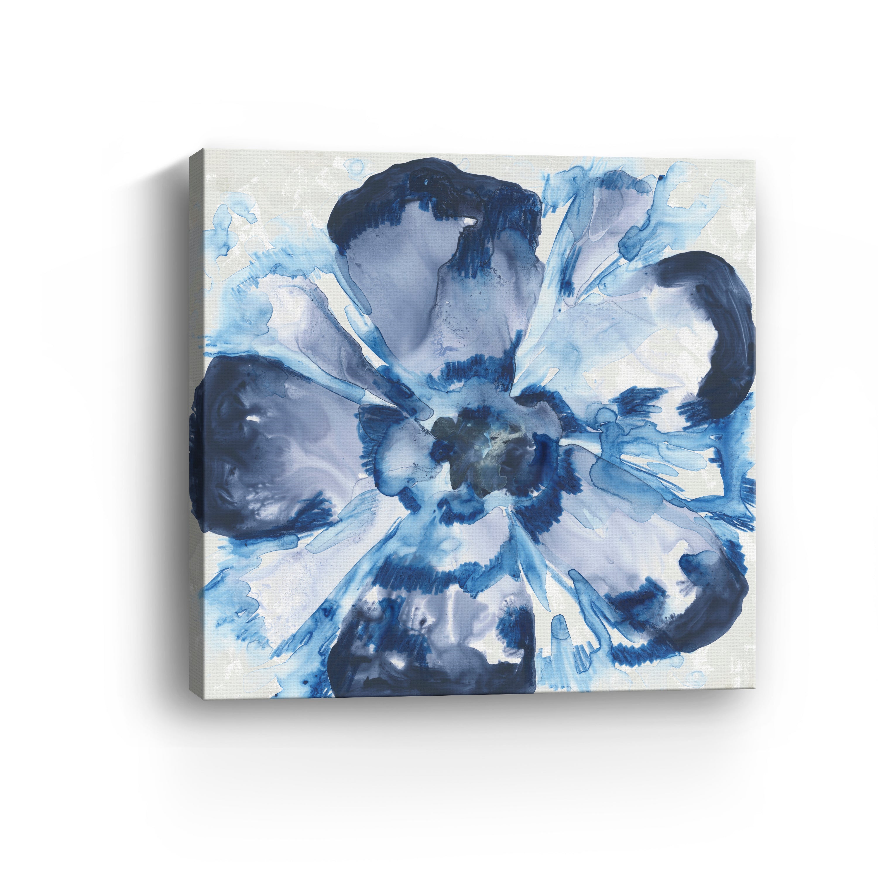 Blue Glass Flower I Canvas Giclee