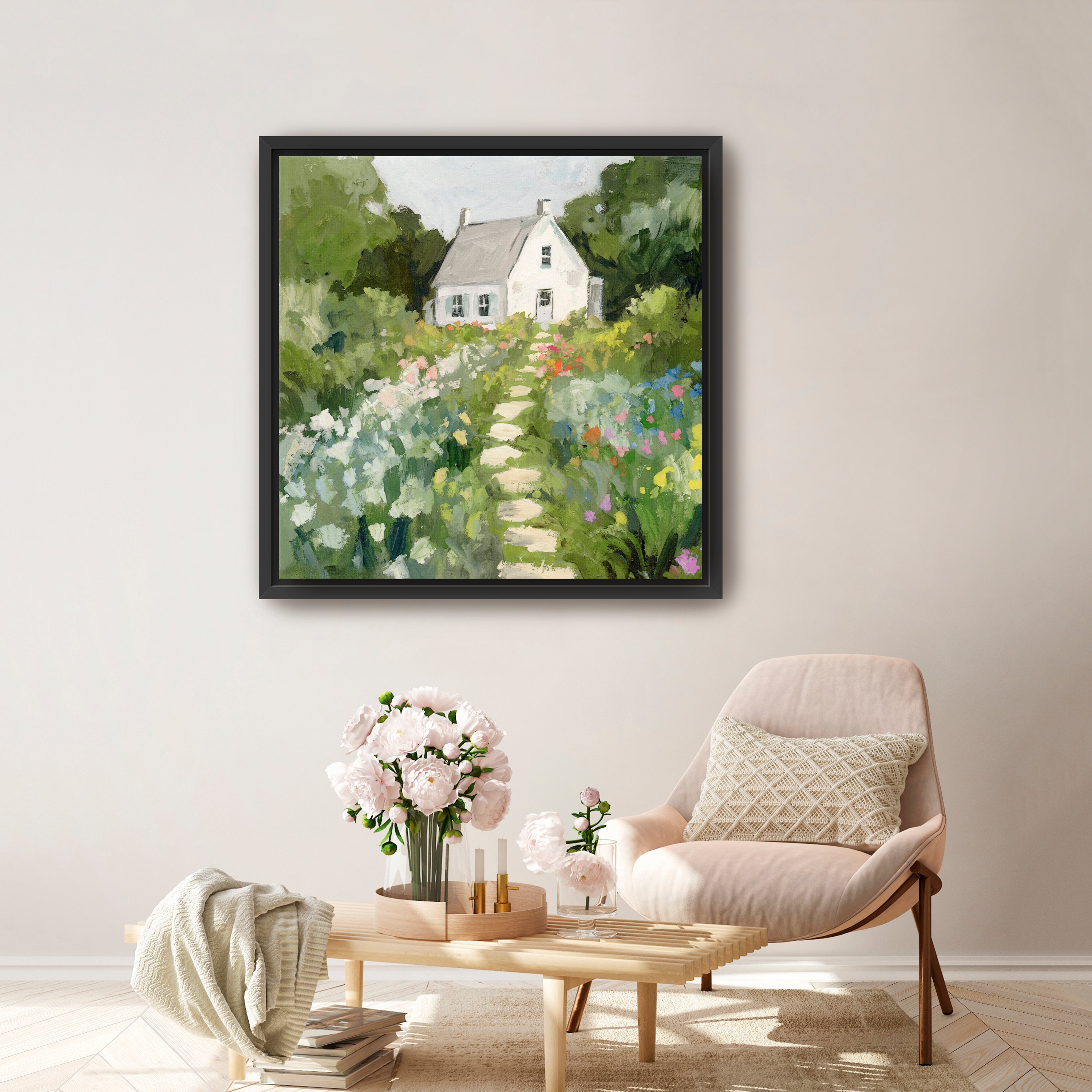 The House She Dreamt of I Canvas Giclee Wall Art
