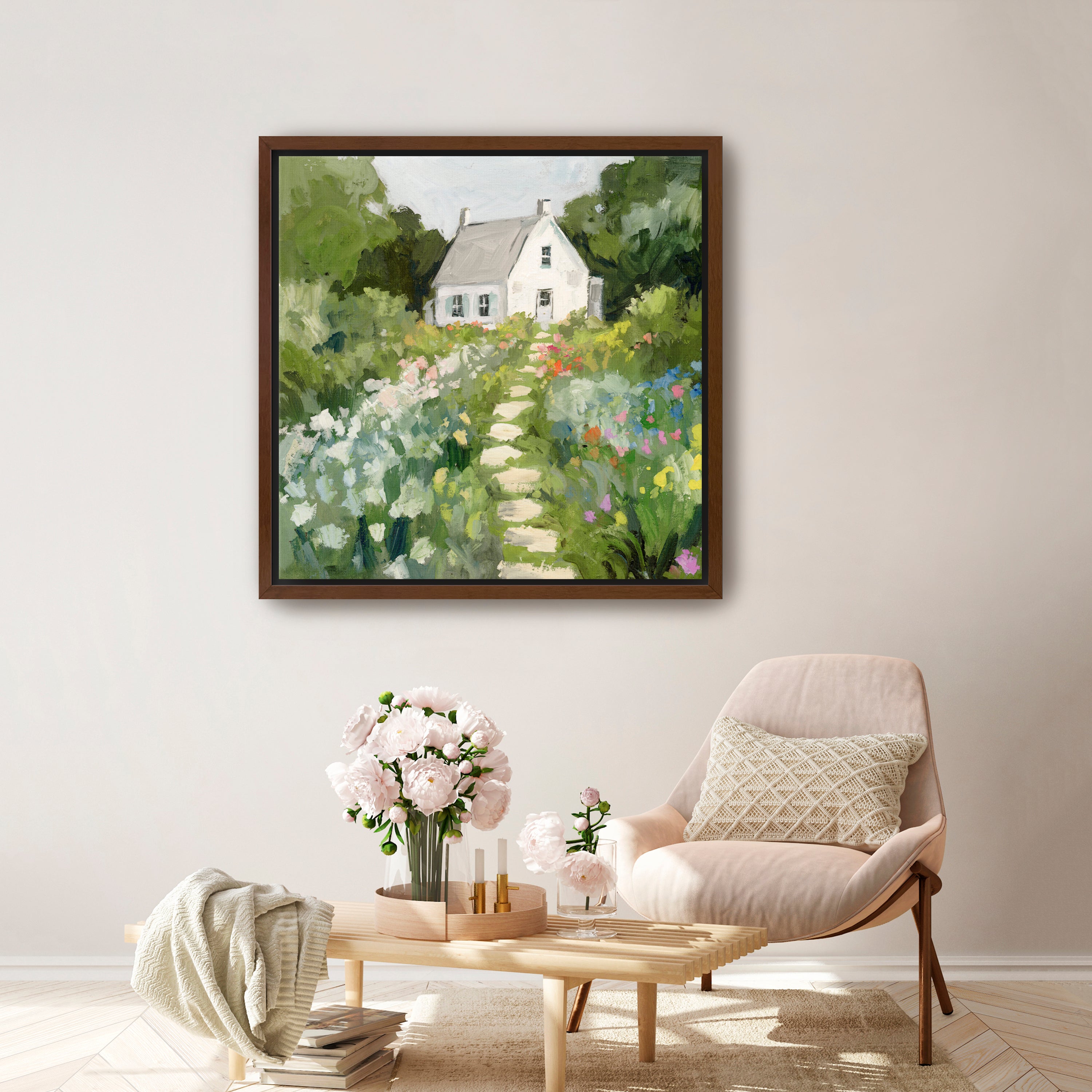The House She Dreamt of I Canvas Giclee Wall Art