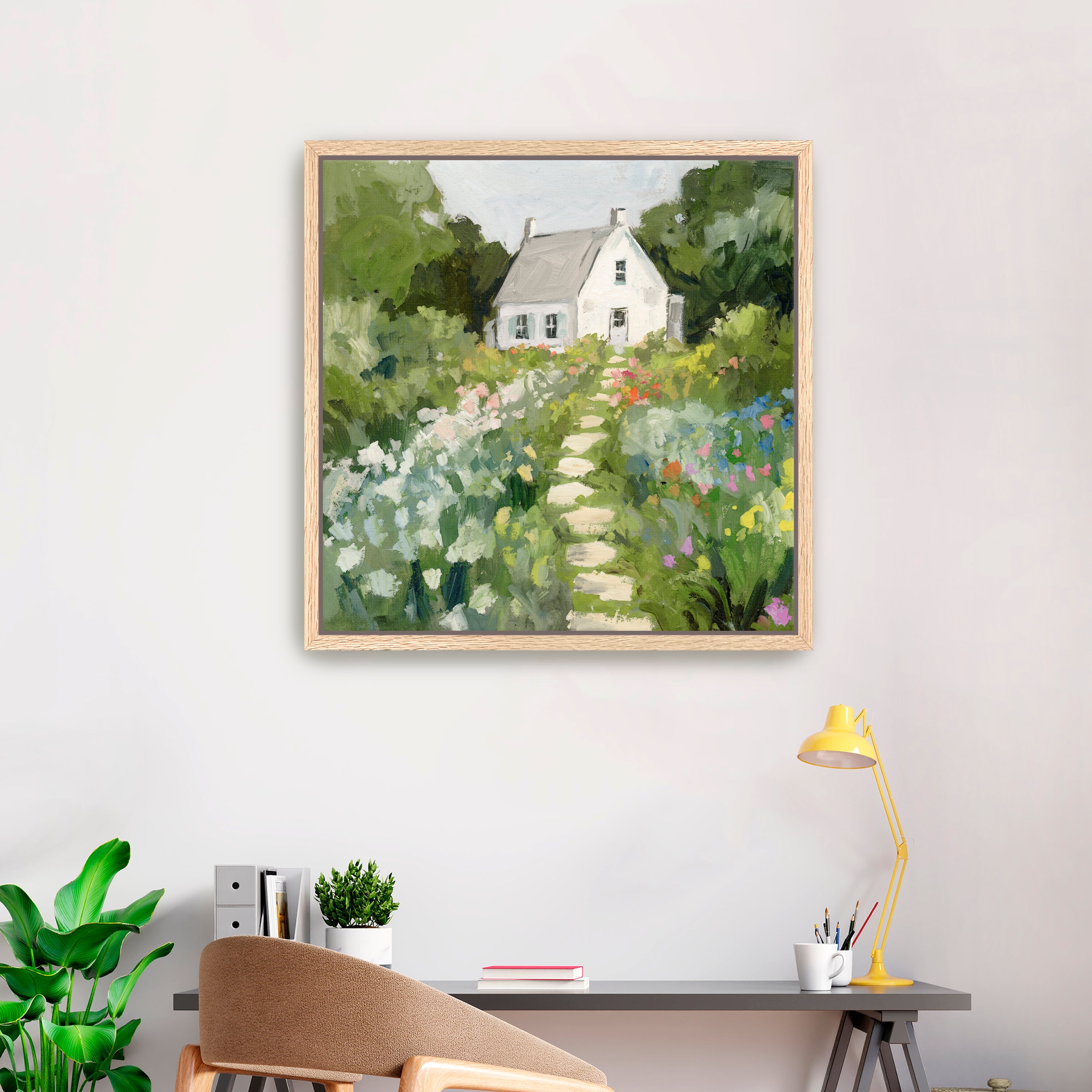 The House She Dreamt of I Canvas Giclee Wall Art