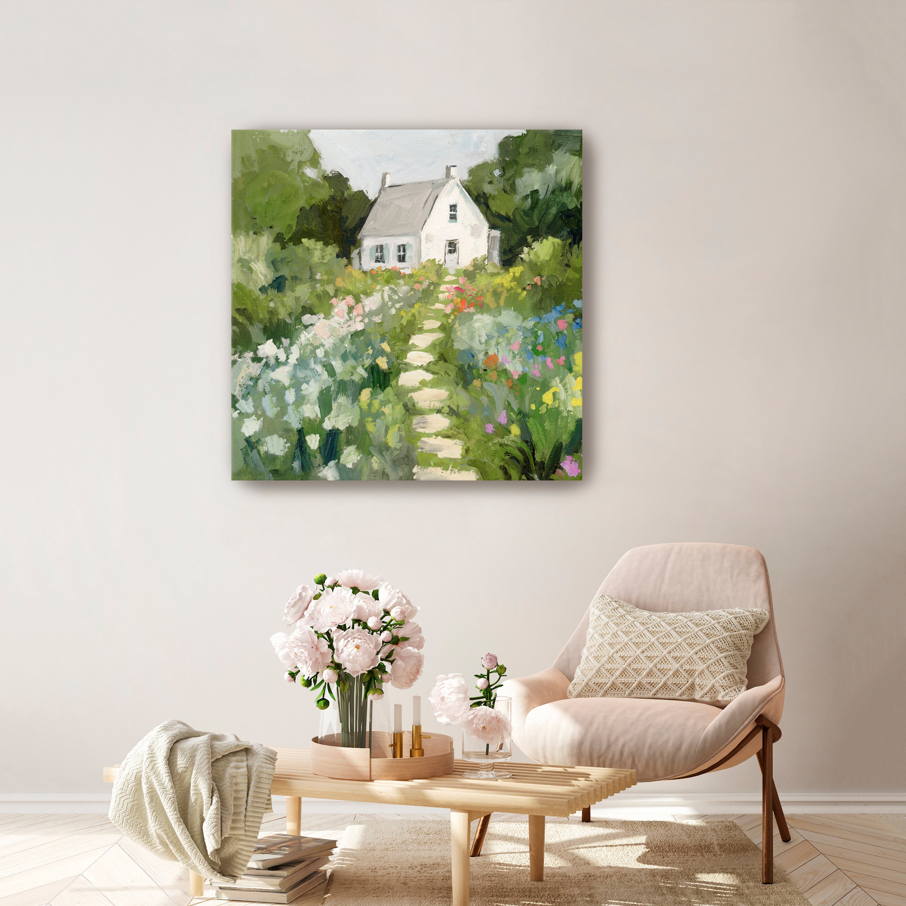 The House She Dreamt of I Canvas Giclee Wall Art