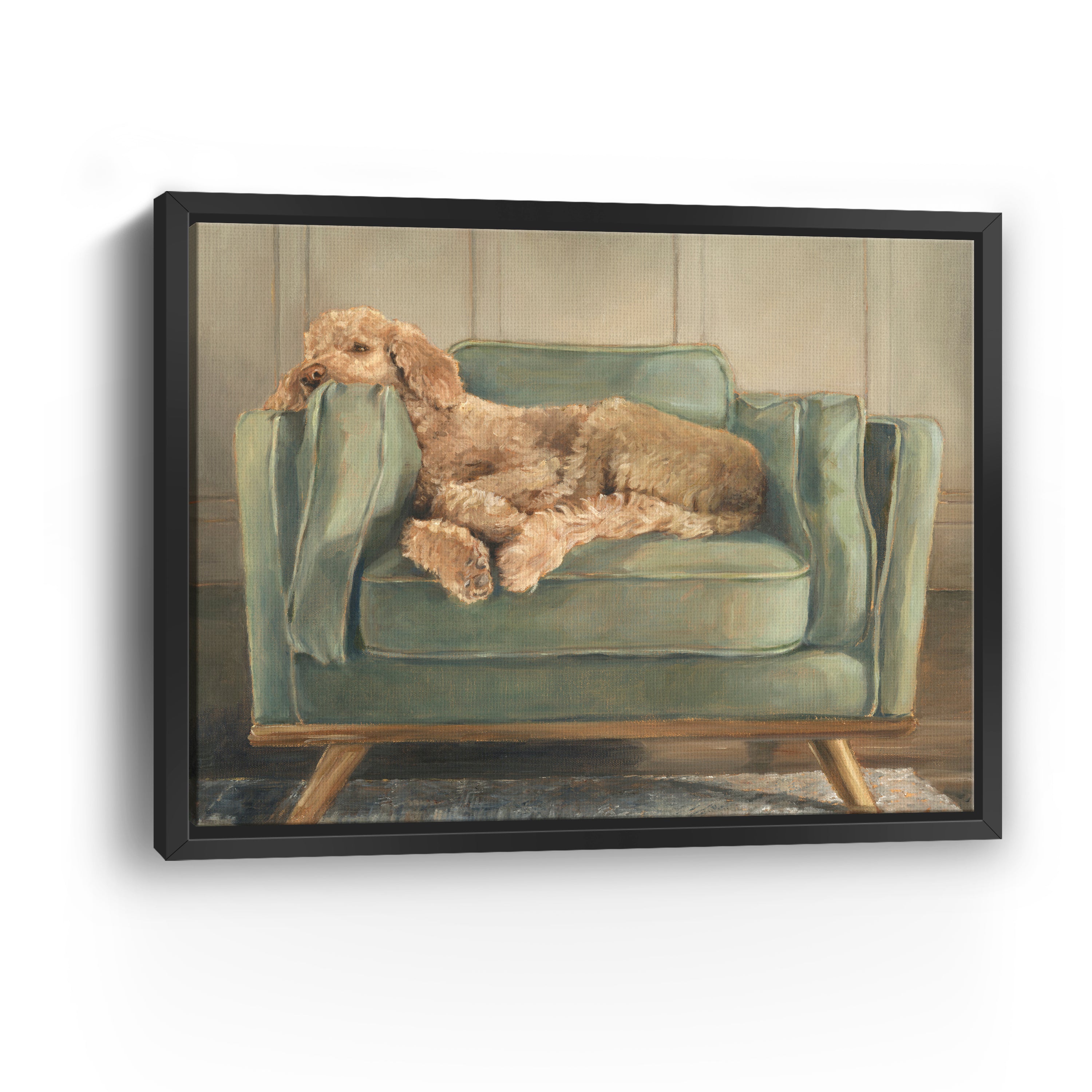 Traditional Canine Portrait I Canvas Giclee Wall Art