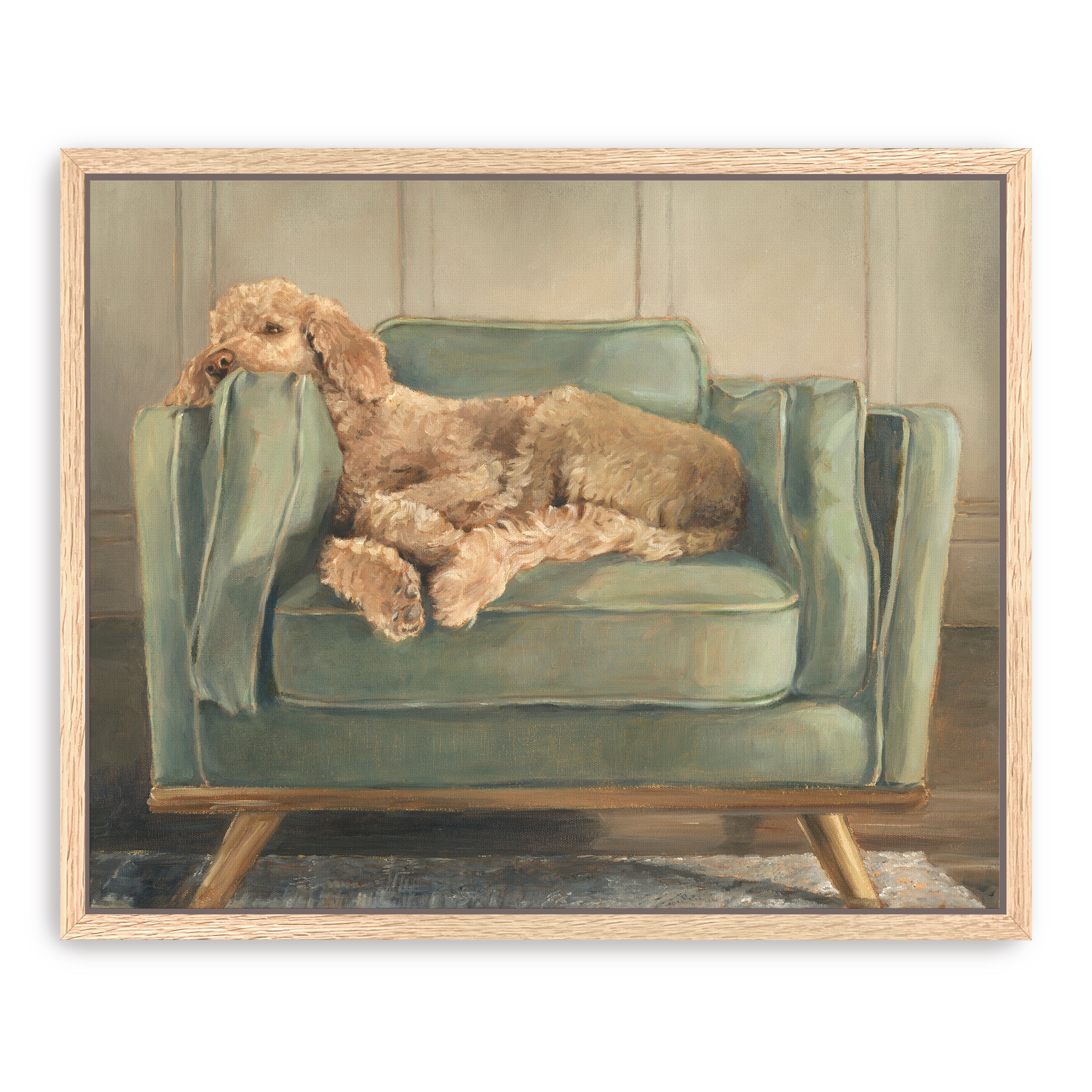 Traditional Canine Portrait I Canvas Giclee Wall Art