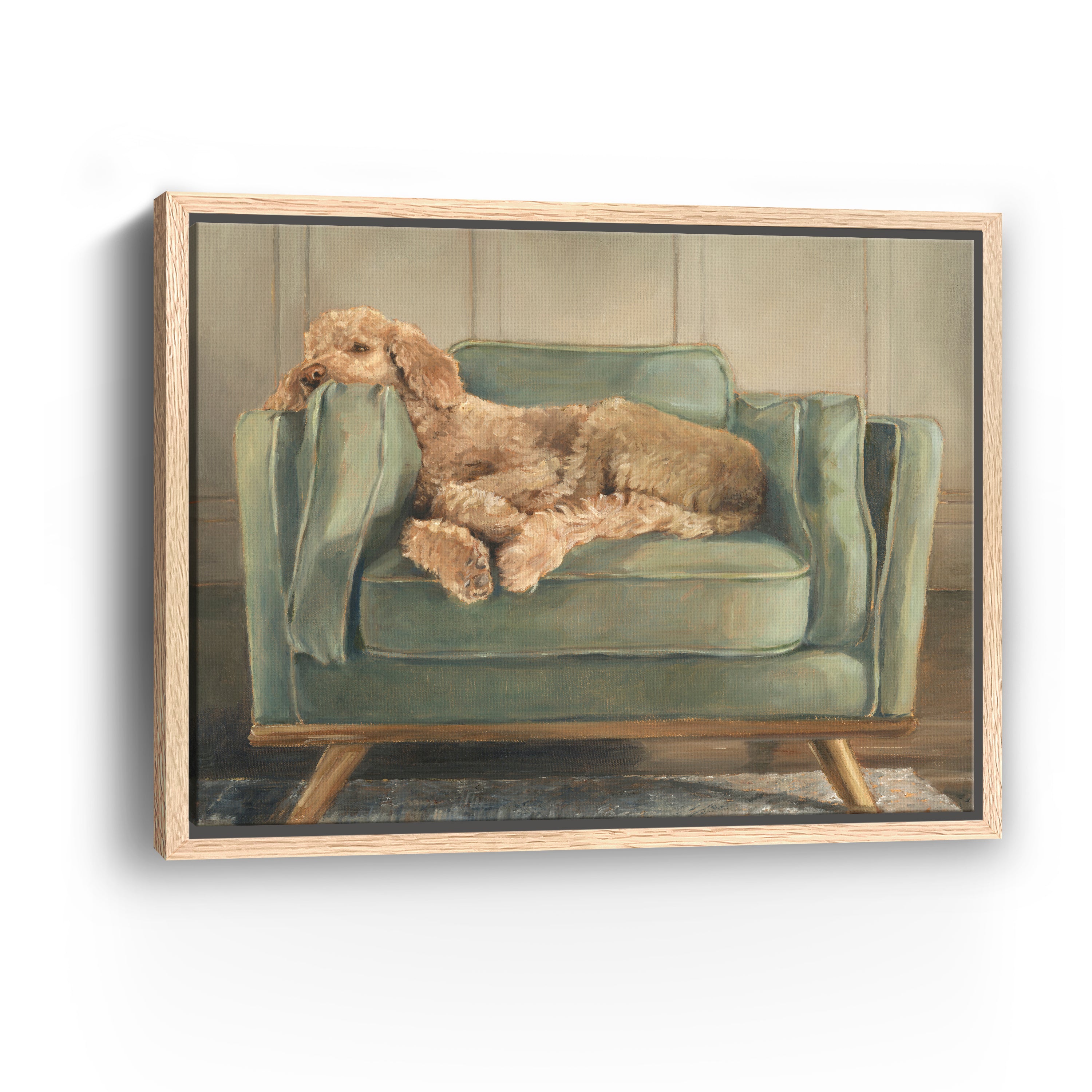 Traditional Canine Portrait I Canvas Giclee Wall Art