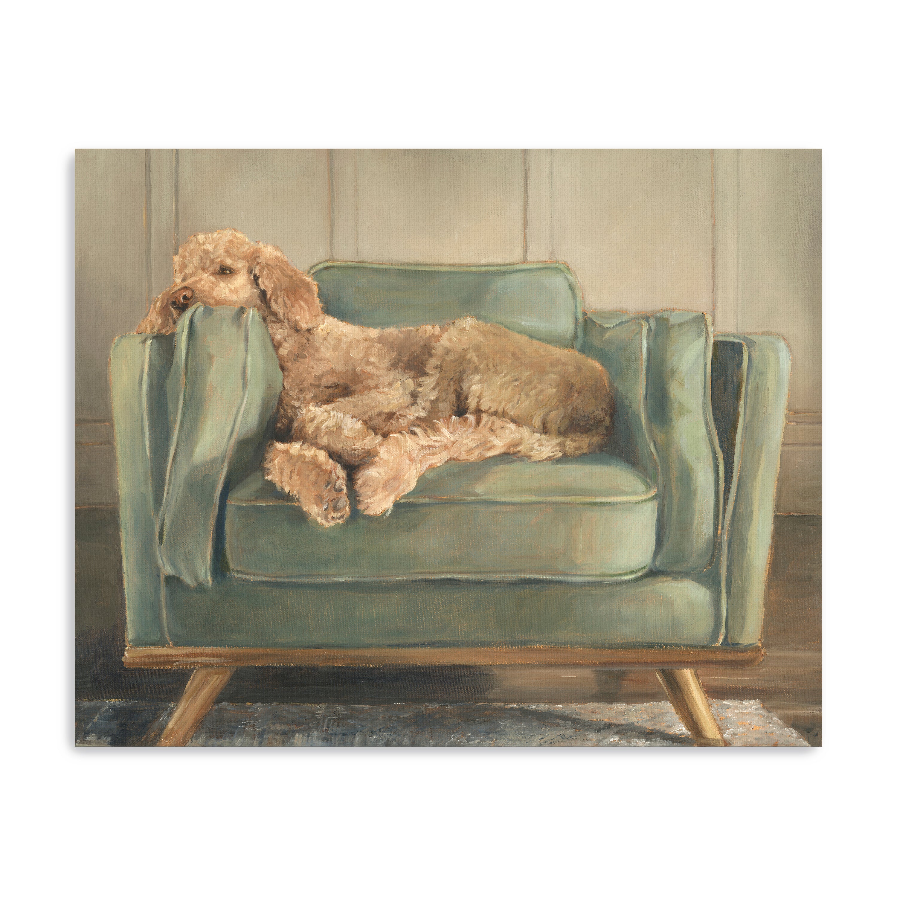 Traditional Canine Portrait I Canvas Giclee Wall Art