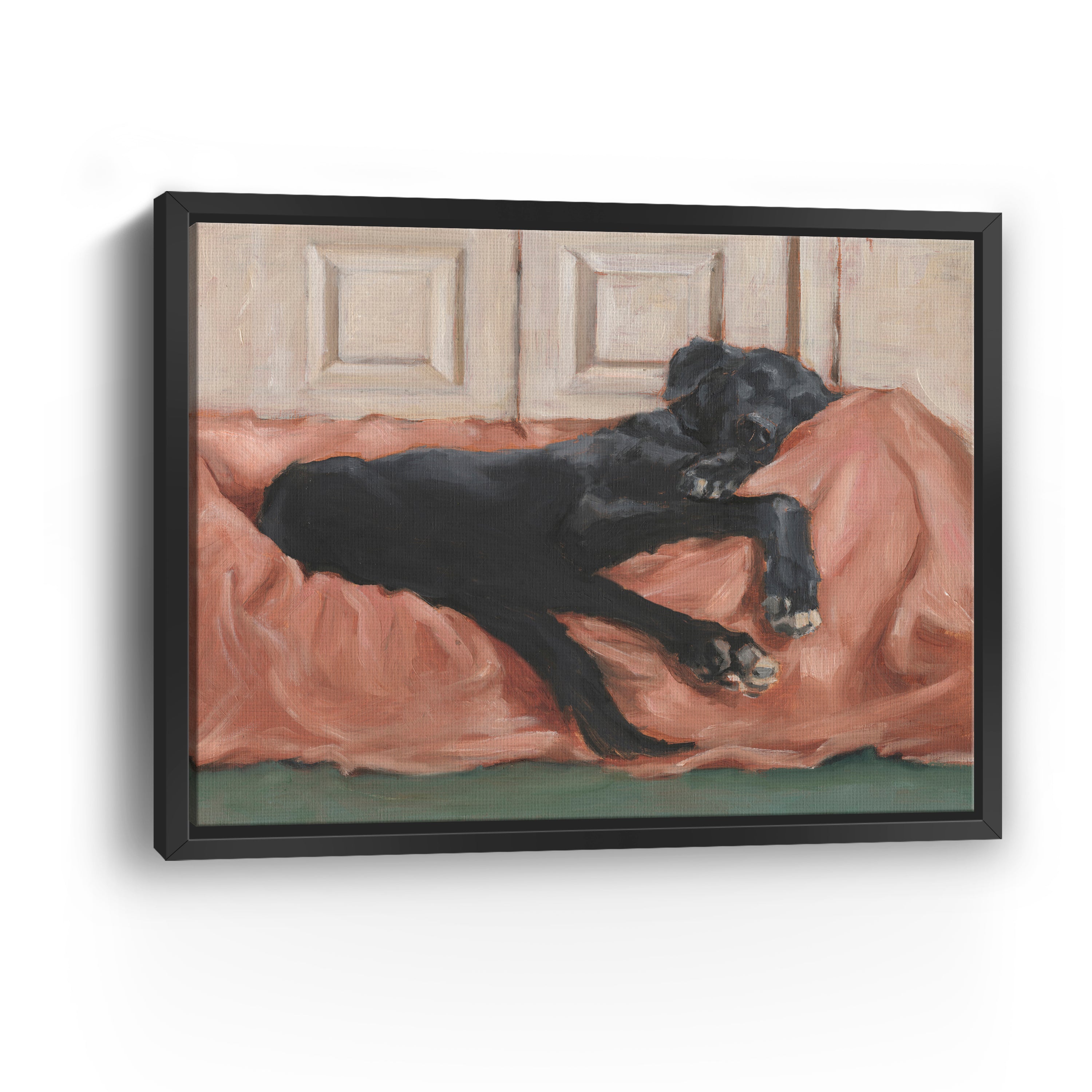 Traditional Canine Portrait III Canvas Giclee Wall Art