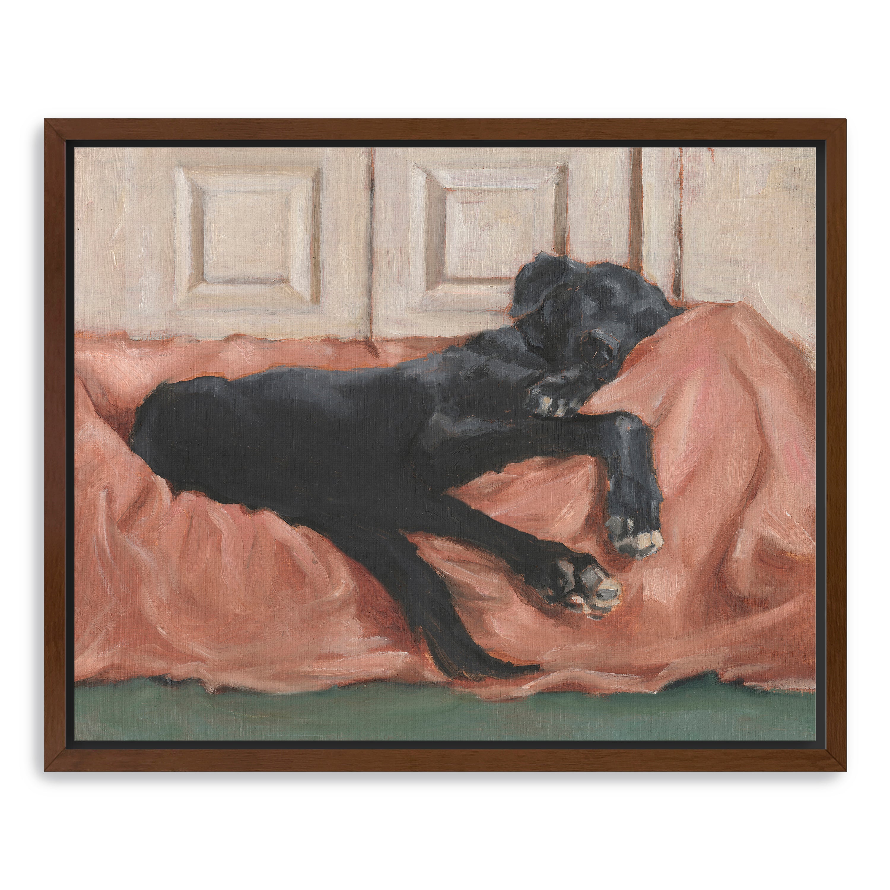 Traditional Canine Portrait III Canvas Giclee Wall Art