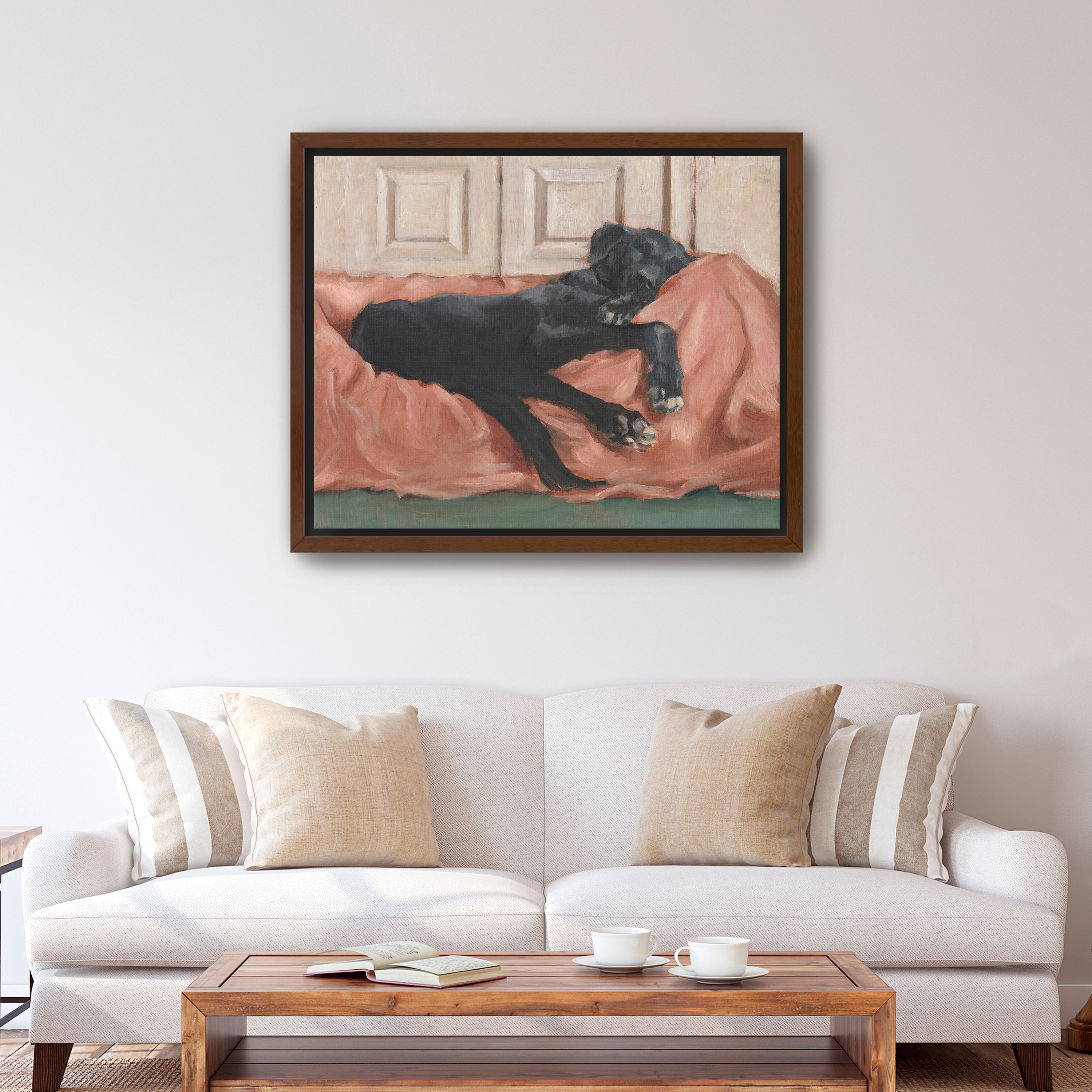 Traditional Canine Portrait III Canvas Giclee Wall Art