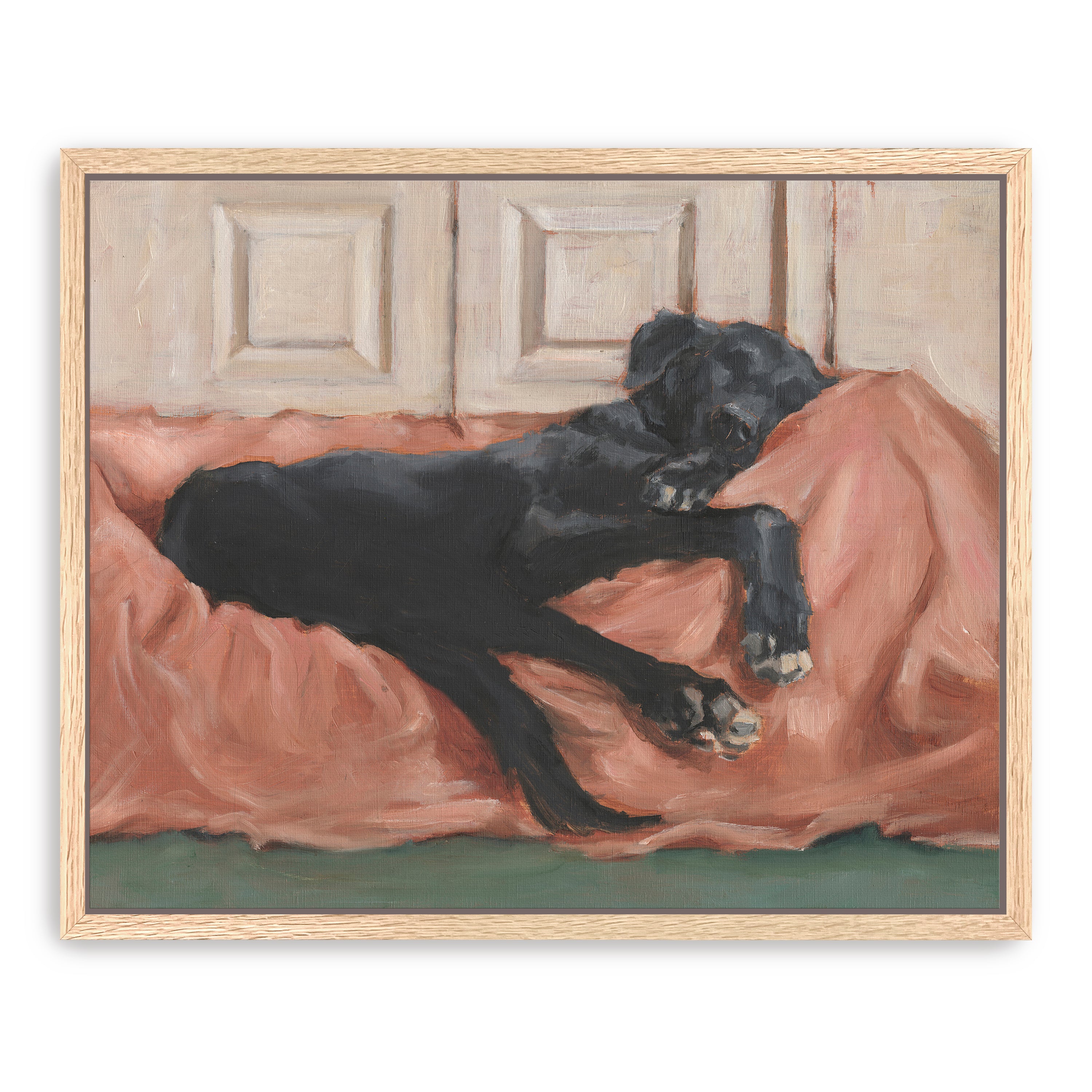 Traditional Canine Portrait III Canvas Giclee Wall Art
