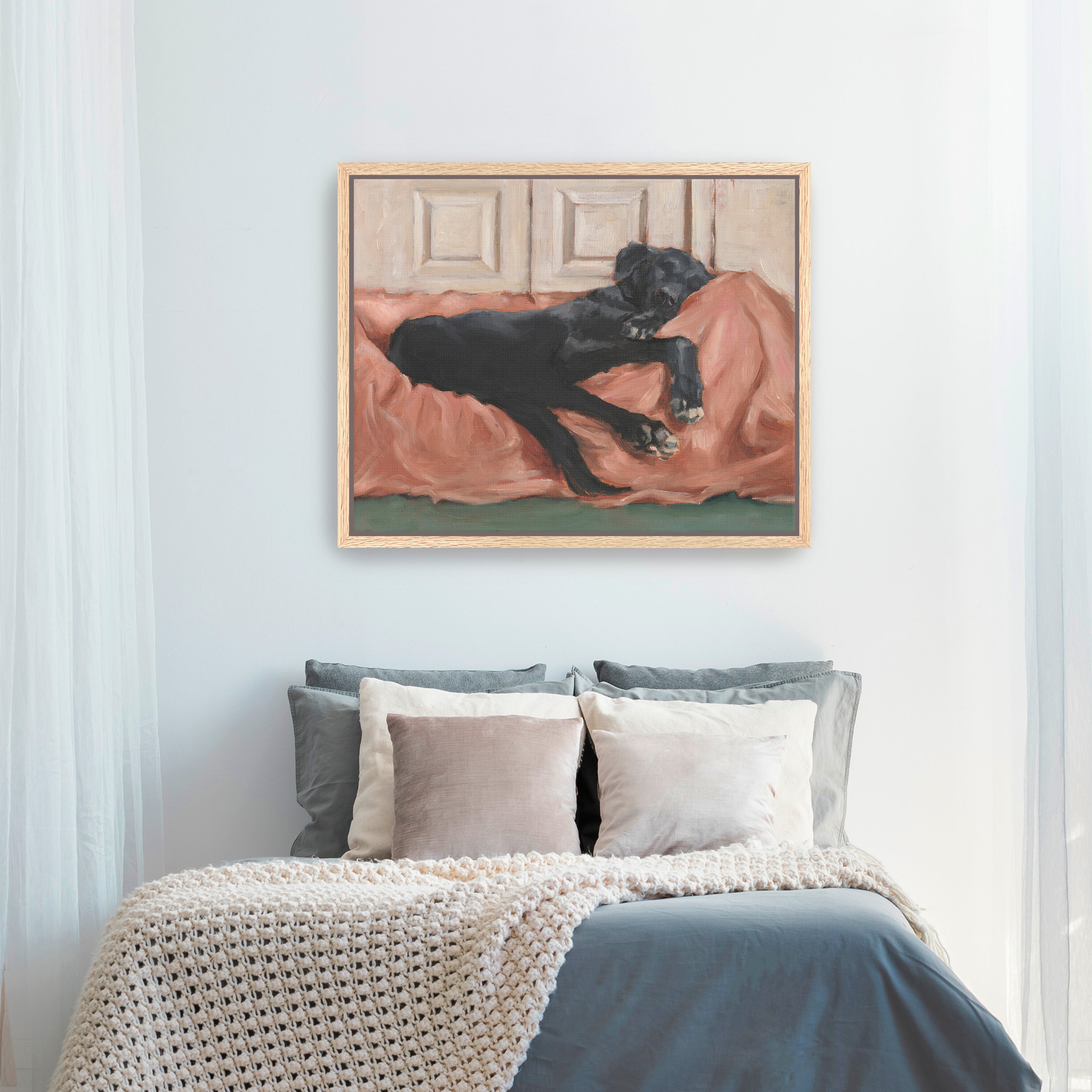 Traditional Canine Portrait III Canvas Giclee Wall Art