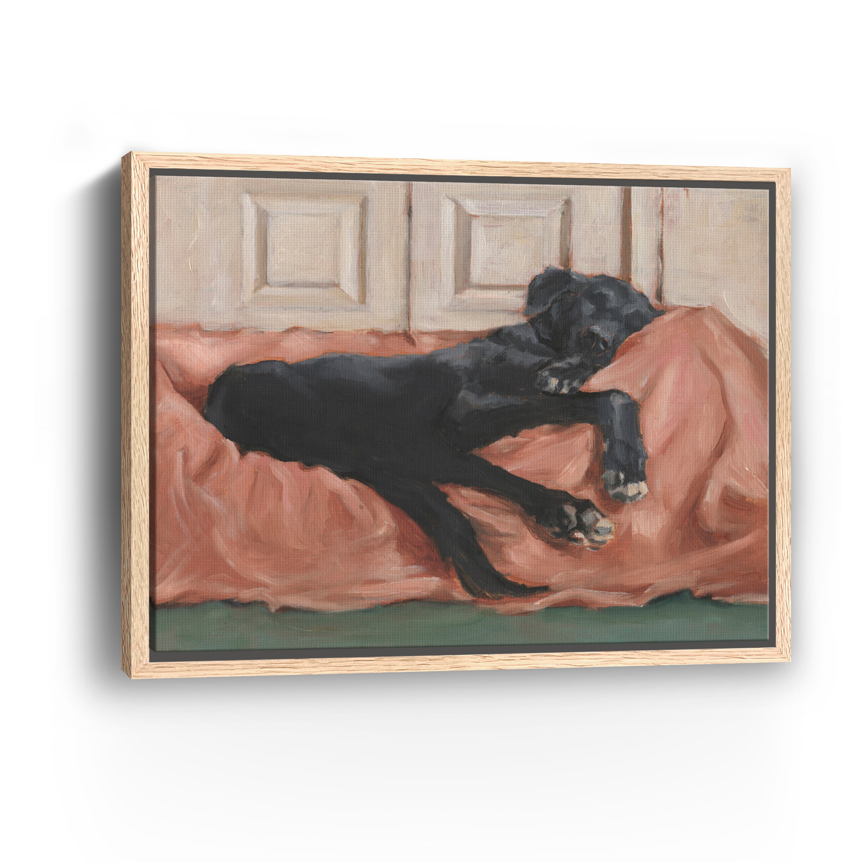 Traditional Canine Portrait III Canvas Giclee Wall Art