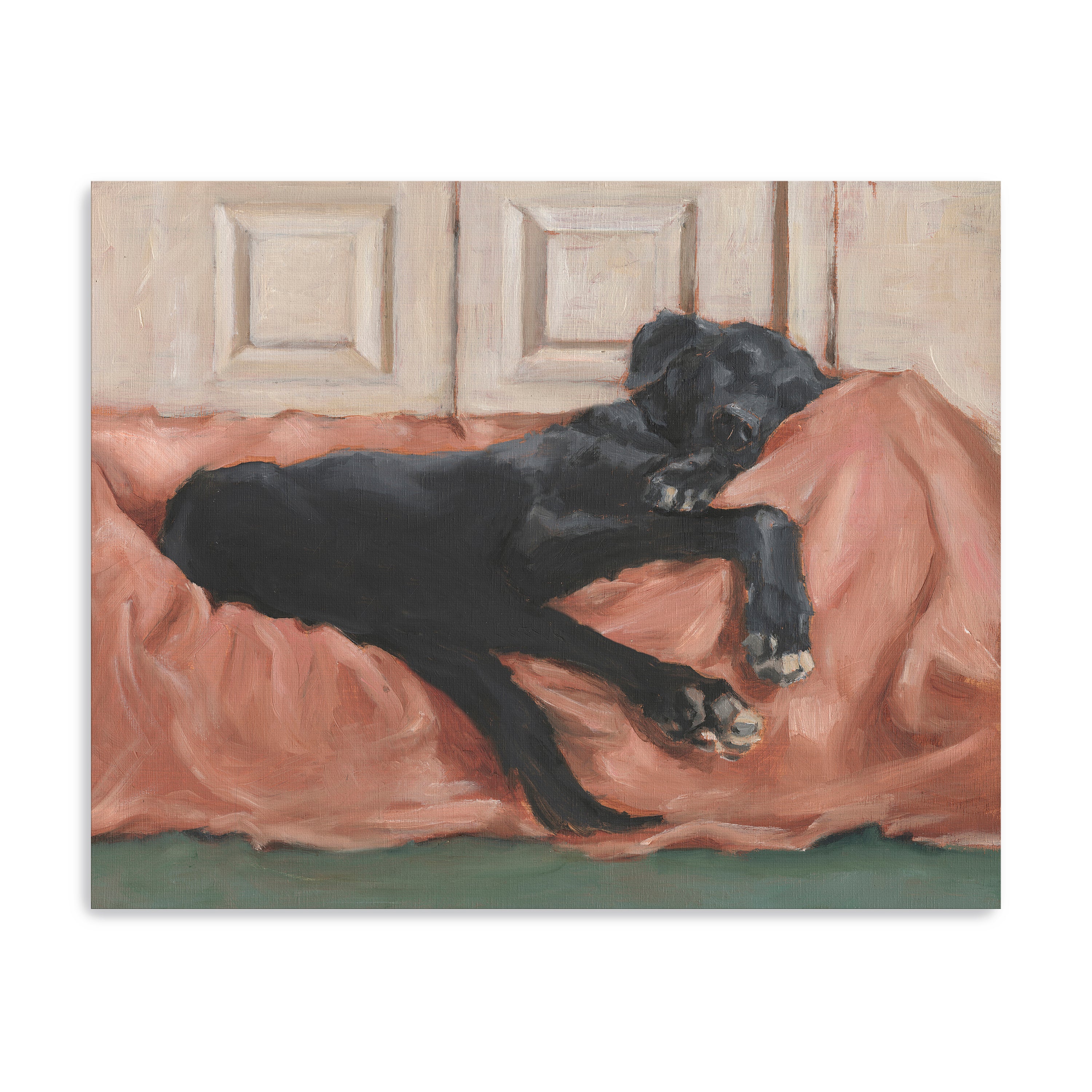 Traditional Canine Portrait III Canvas Giclee Wall Art