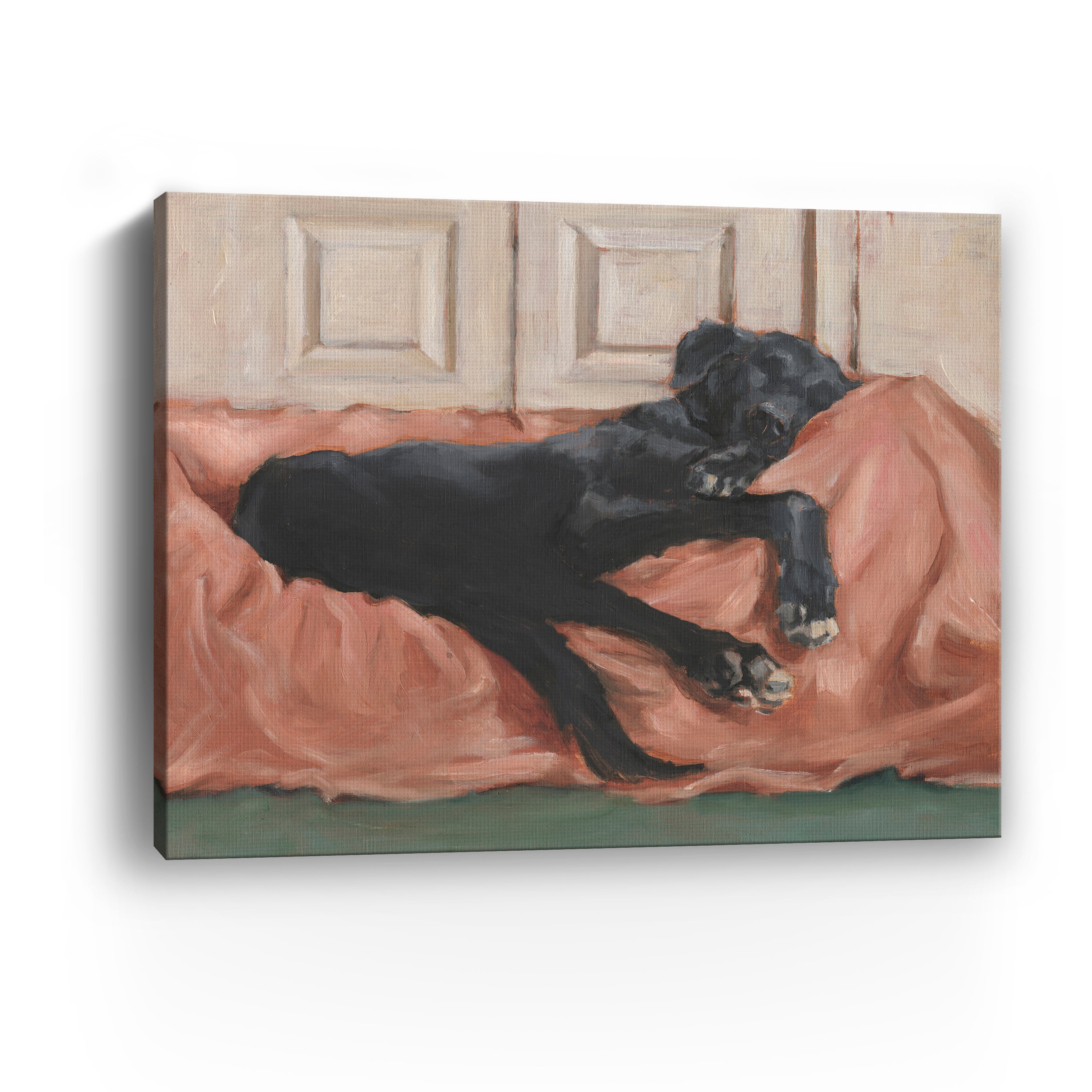Traditional Canine Portrait III Canvas Giclee Wall Art