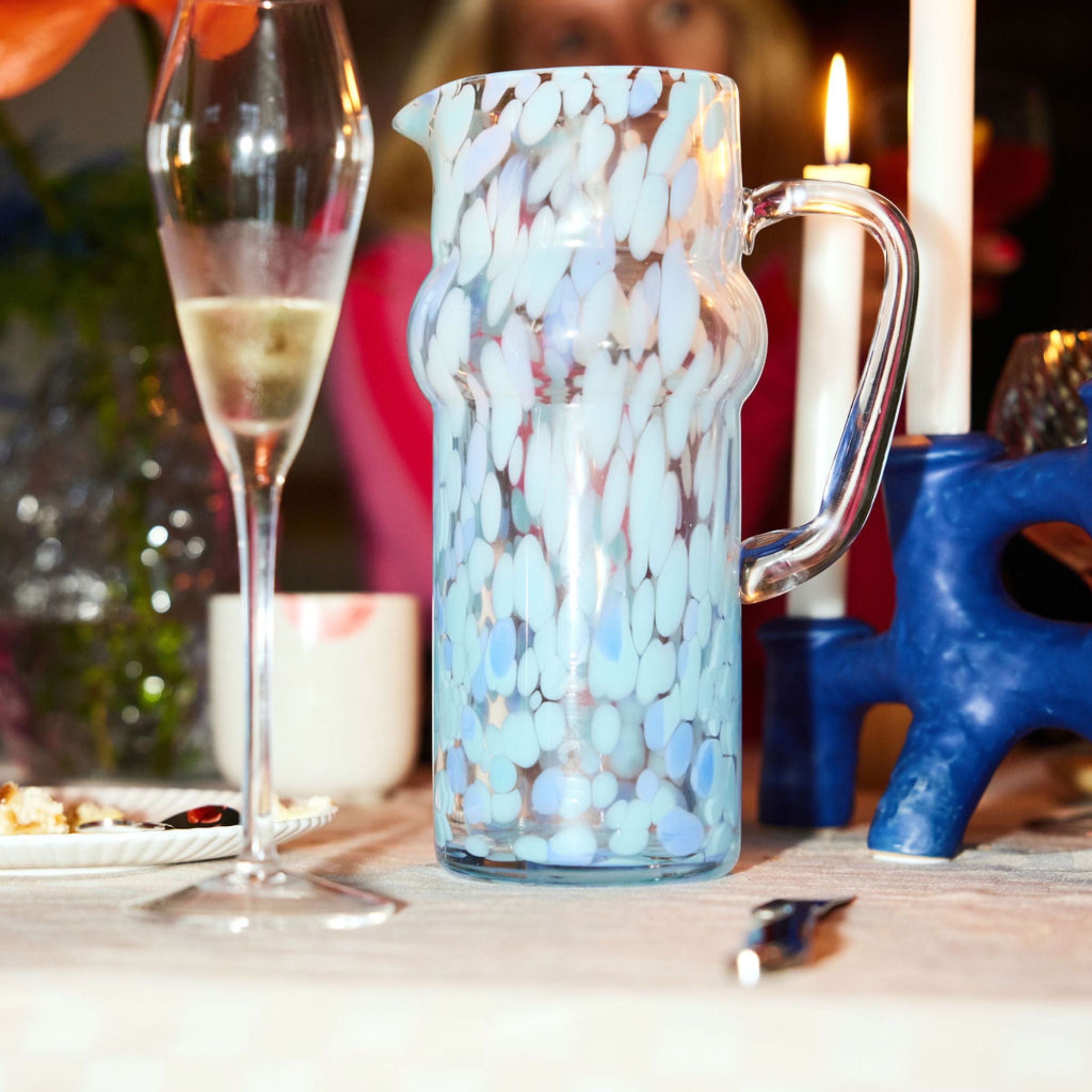 Confetti Jug, 50oz in Blue