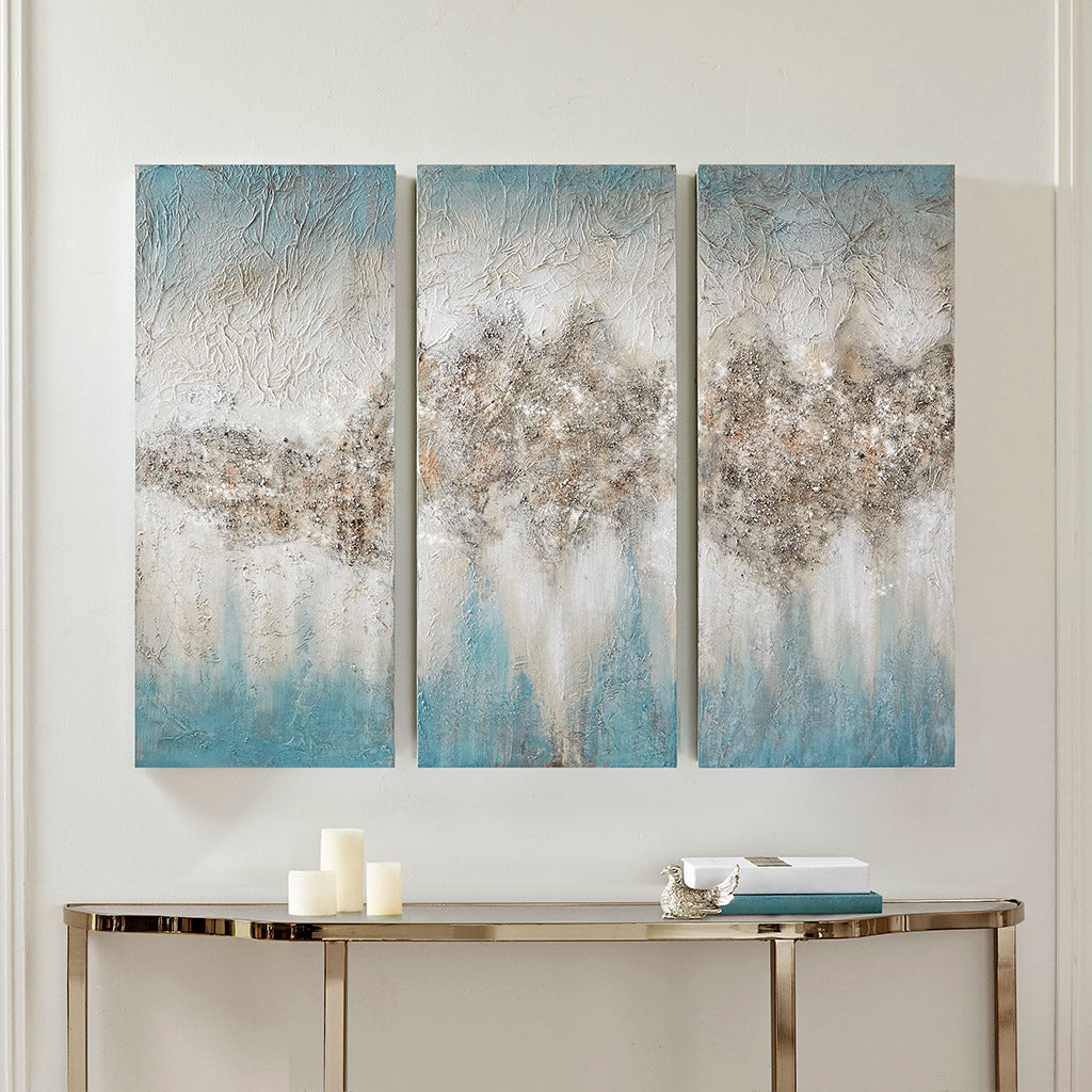 3-Piece Heavily Embellished Wall Art Set