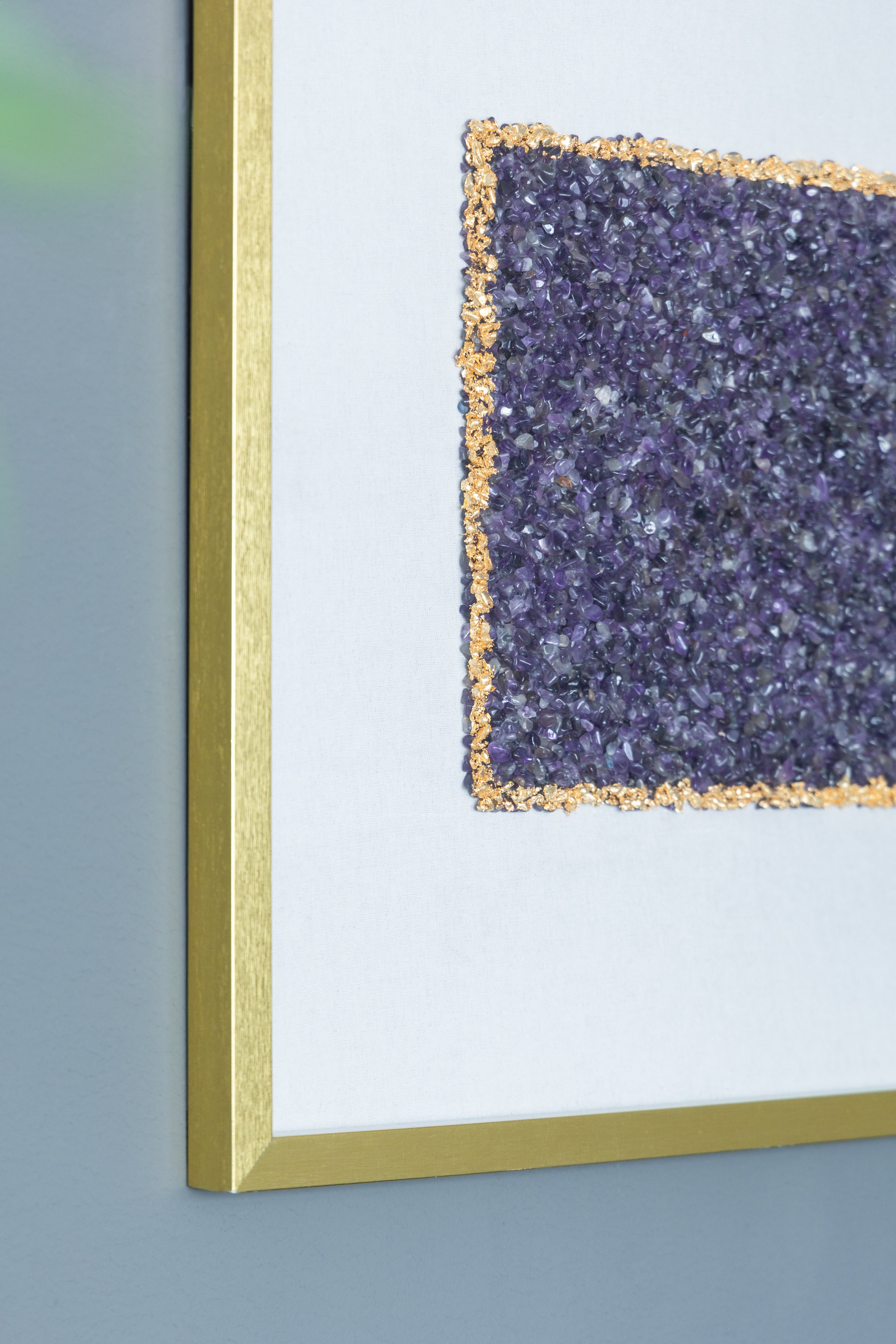 Lillian Purple Crystal Shadow Boxes Wall Décor