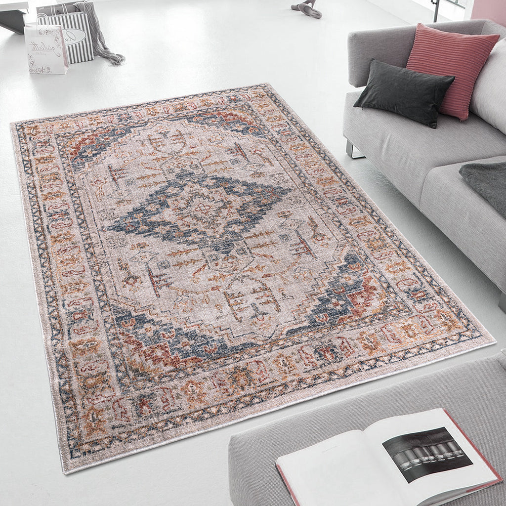 Enshroud Vintage Medallion Woven Area Rug