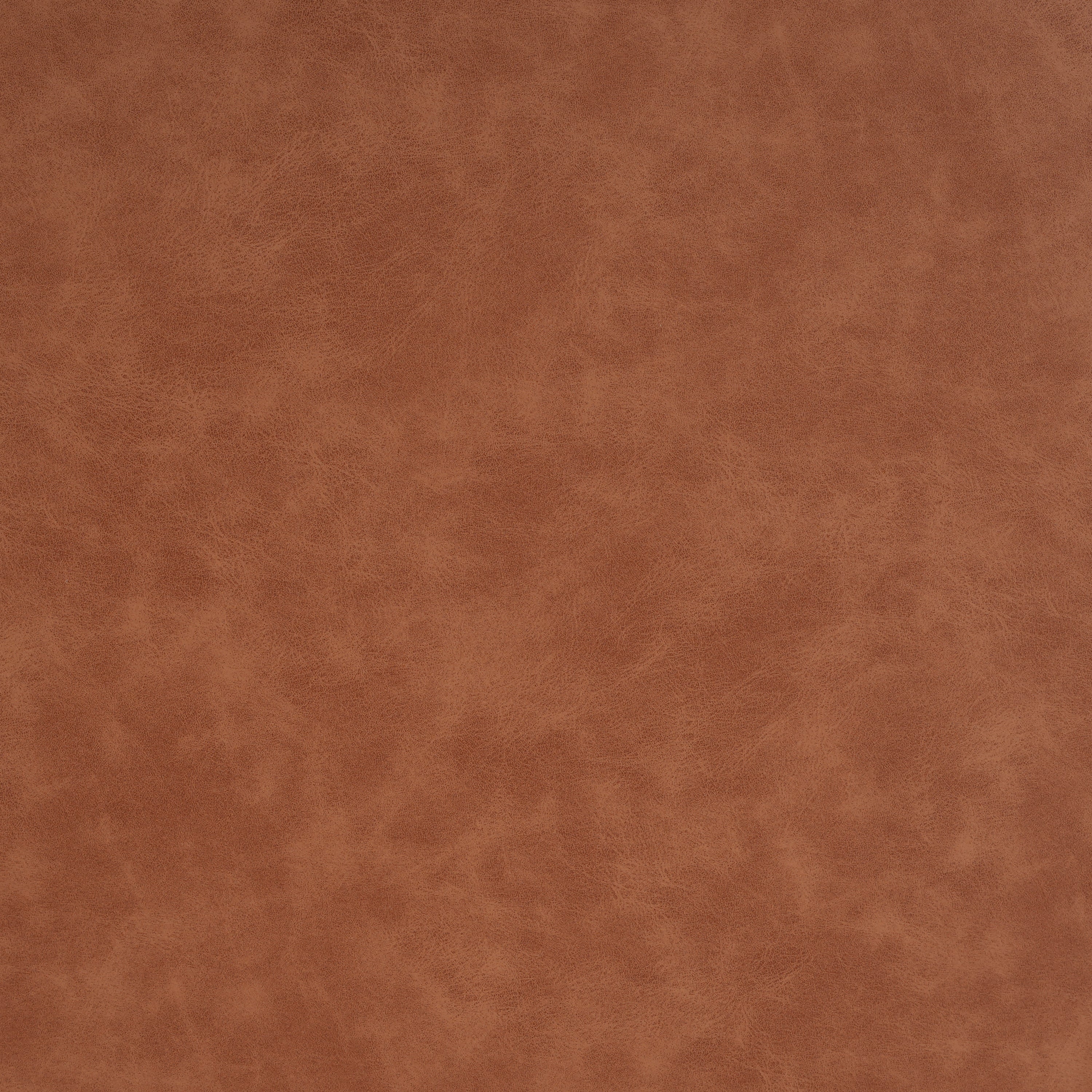Upholstered Round Vegan Leather Ottoman