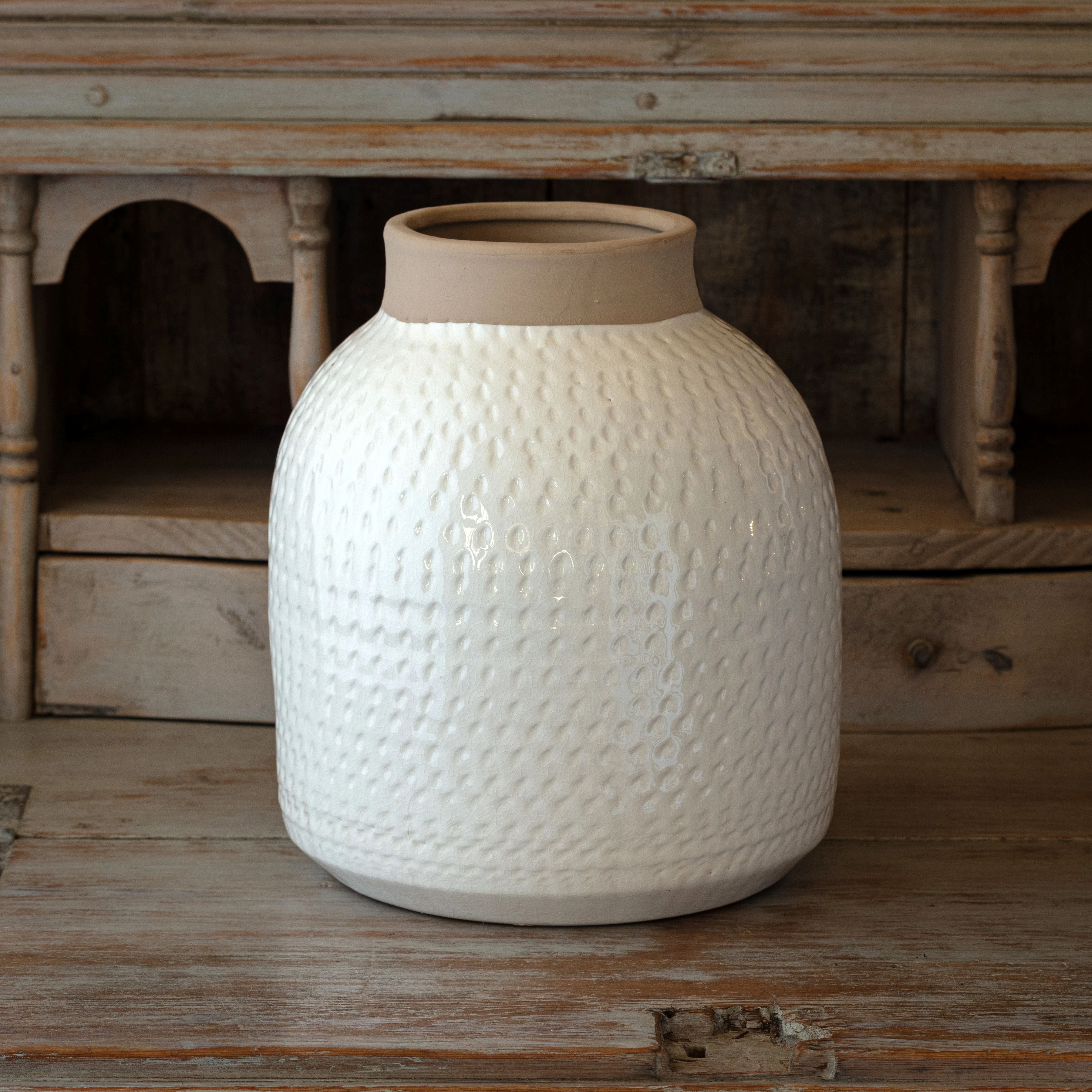 Latte Ceramic Vase