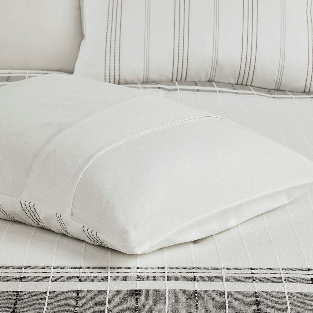 5-Piece Cotton Jaquard Duvet Set