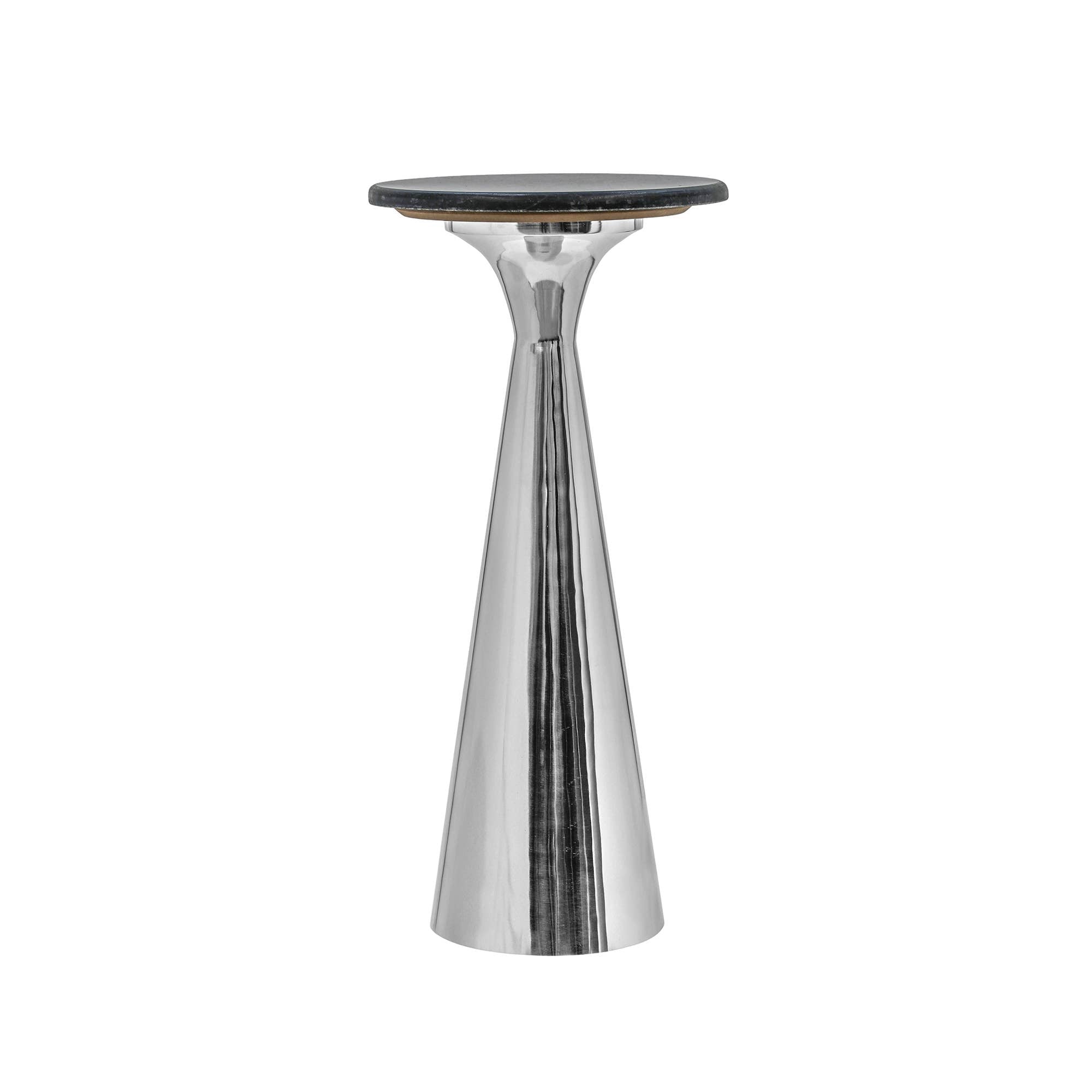 Modern Side Table with Black Marble Top