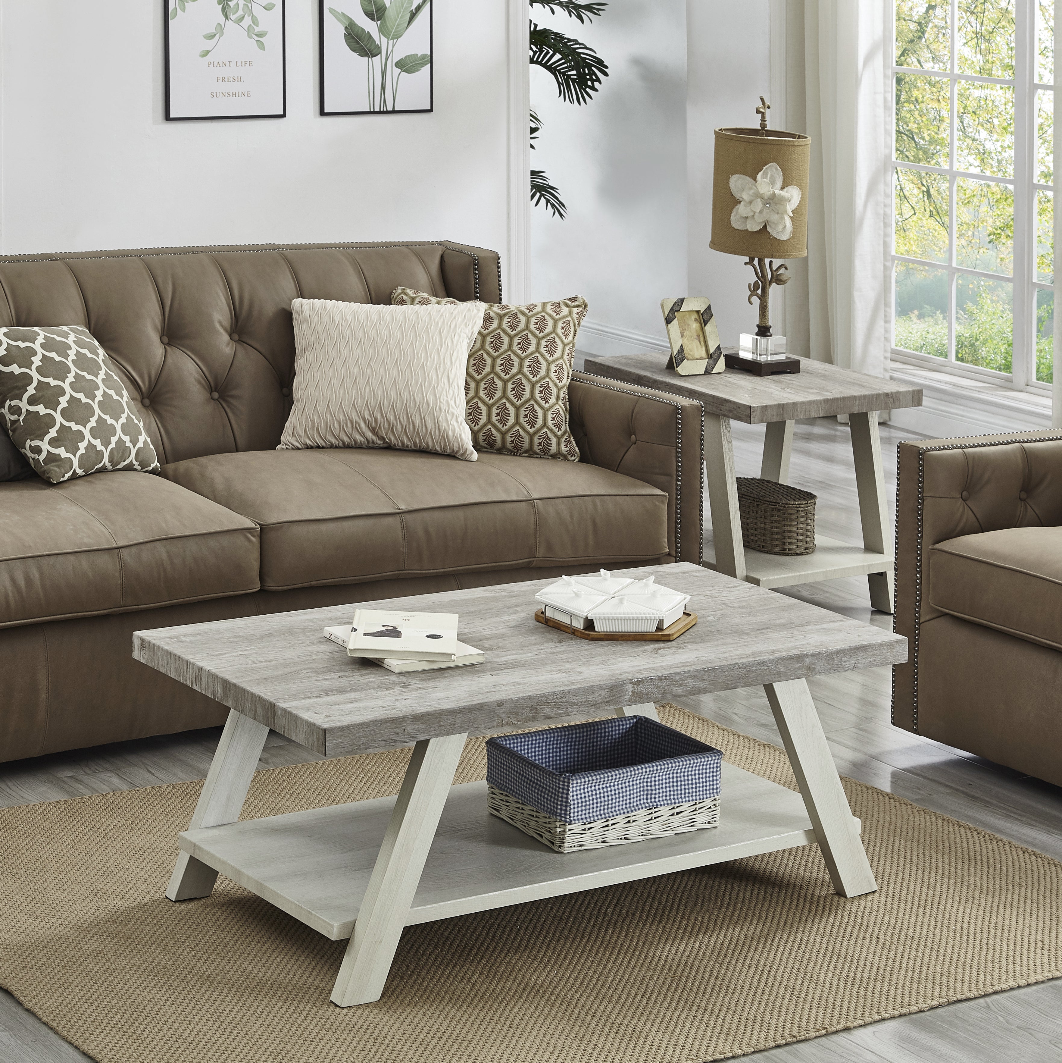 Athens Contemporary 3-Piece Table Set