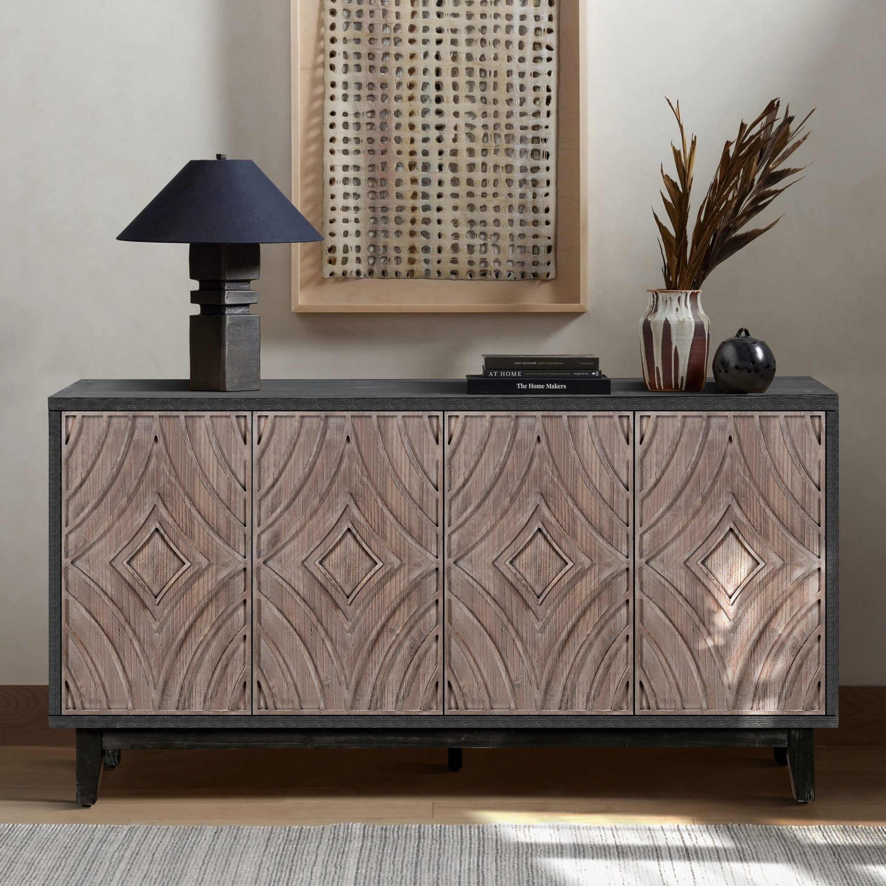 Mid Century Sideboard Buffet Cabinet
