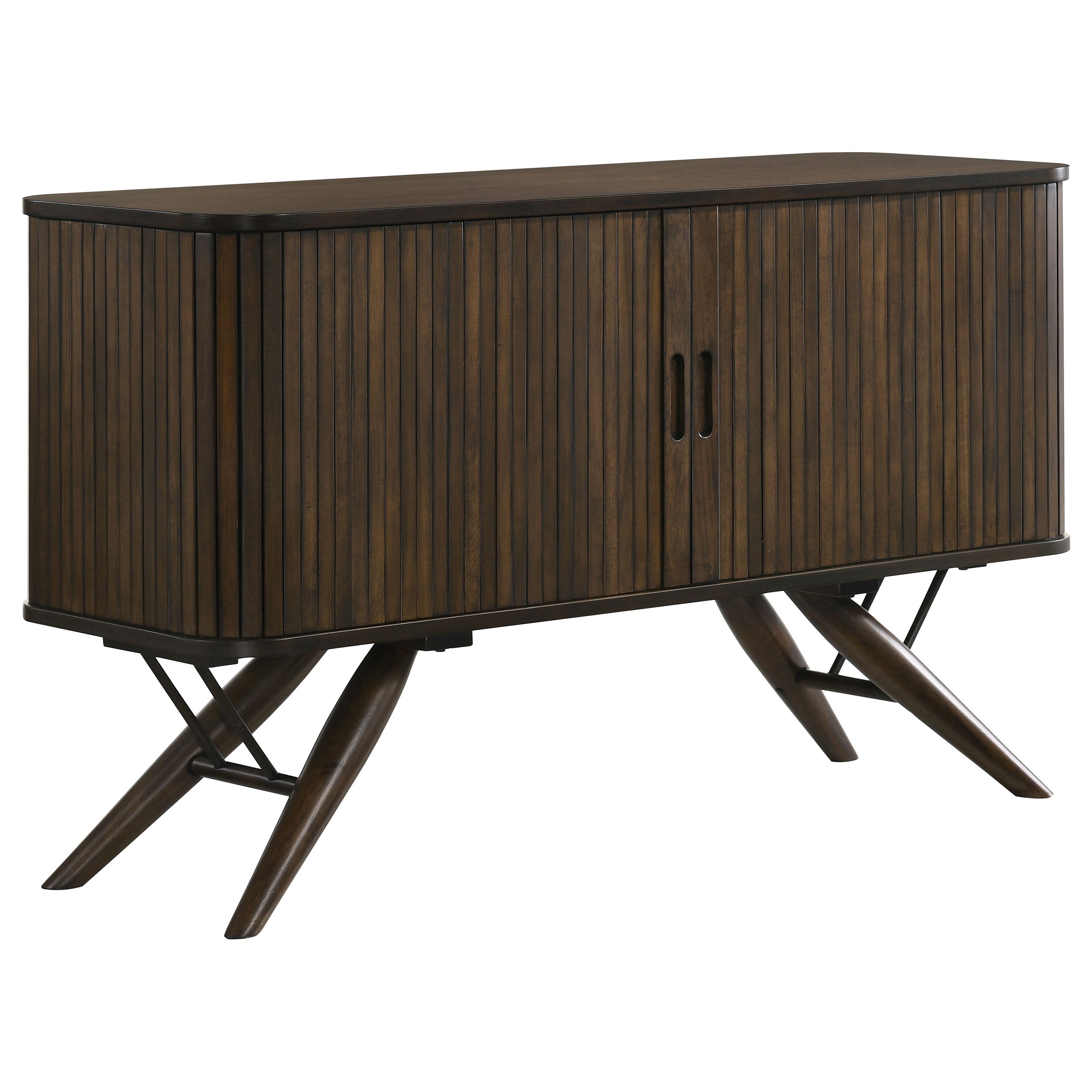 Wes Dark Walnut 2-Door Sideboard Buffet Storage Cabinet