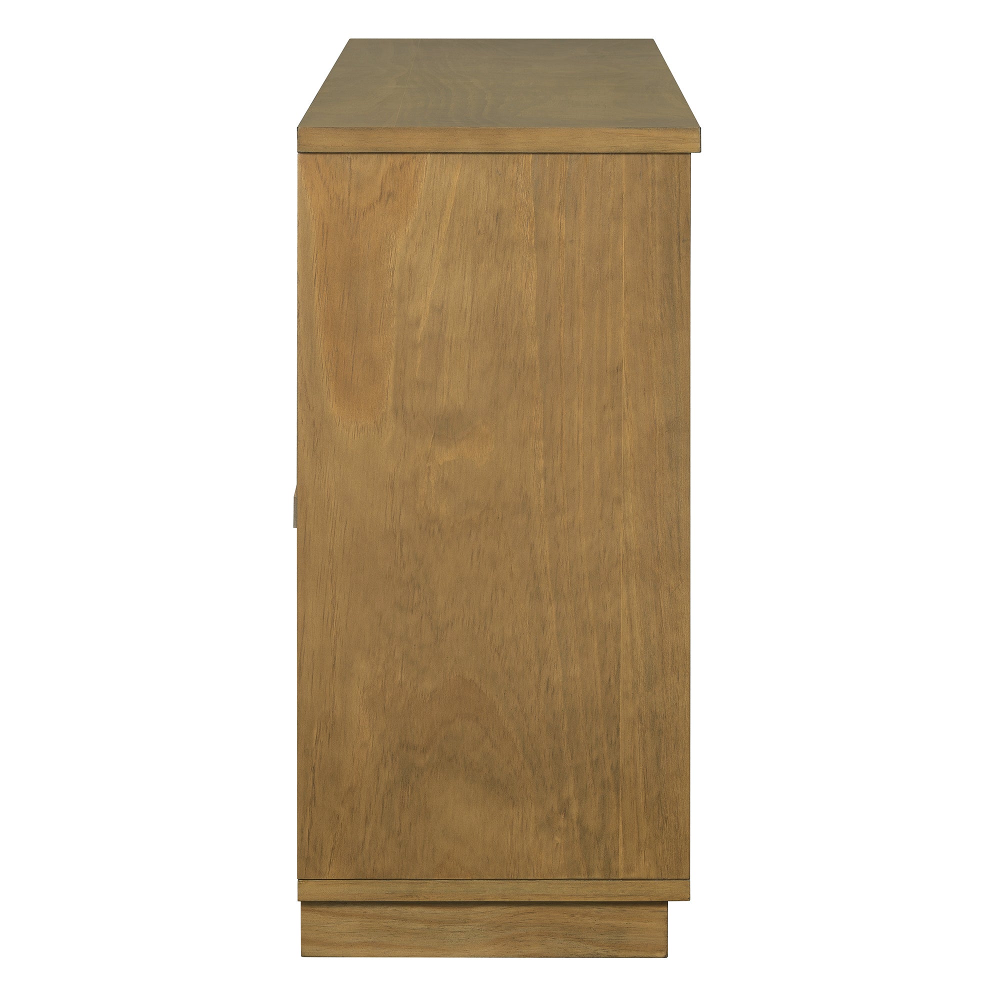 Arched Storage Cabinet with Glass Doors