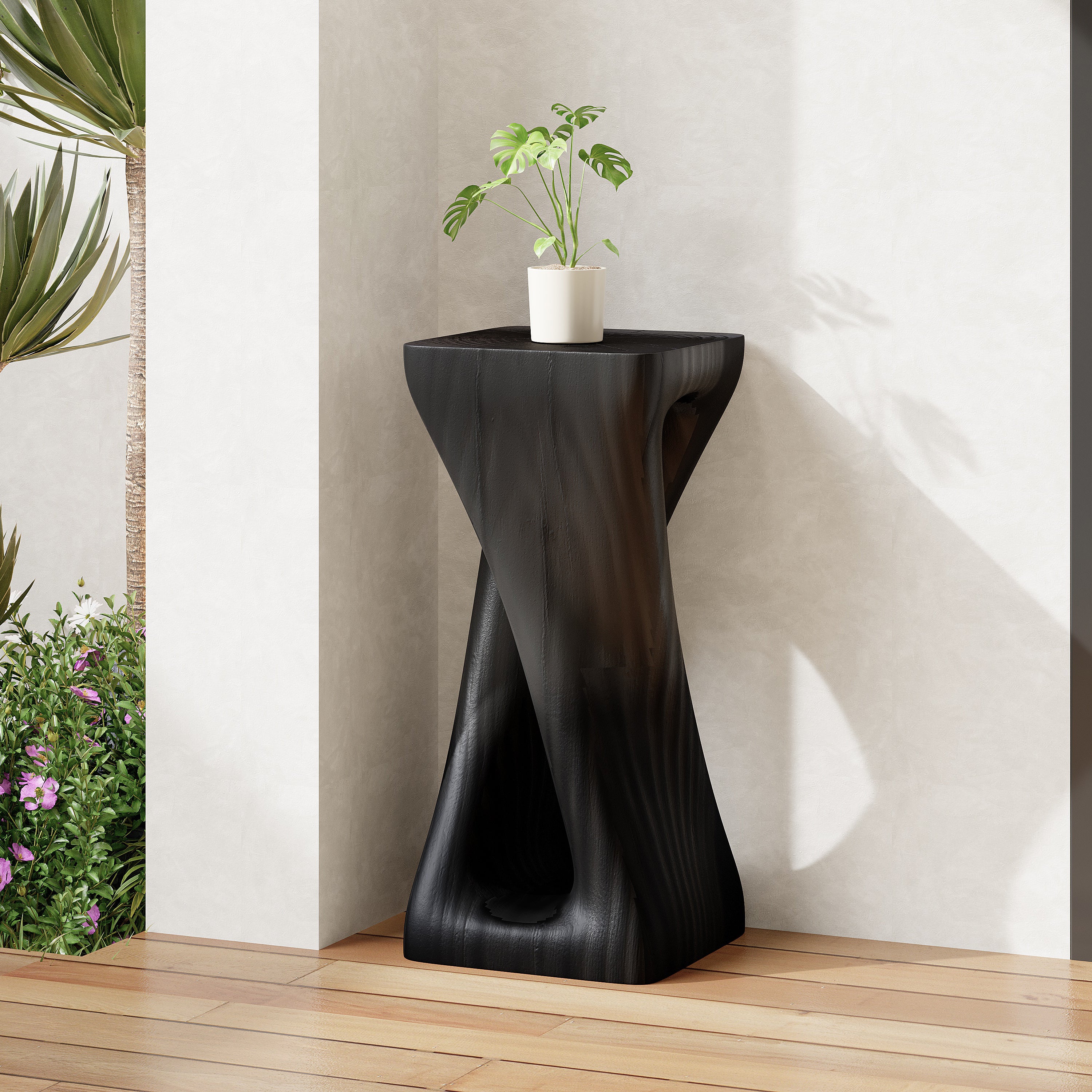 Twist Shape Accent Table