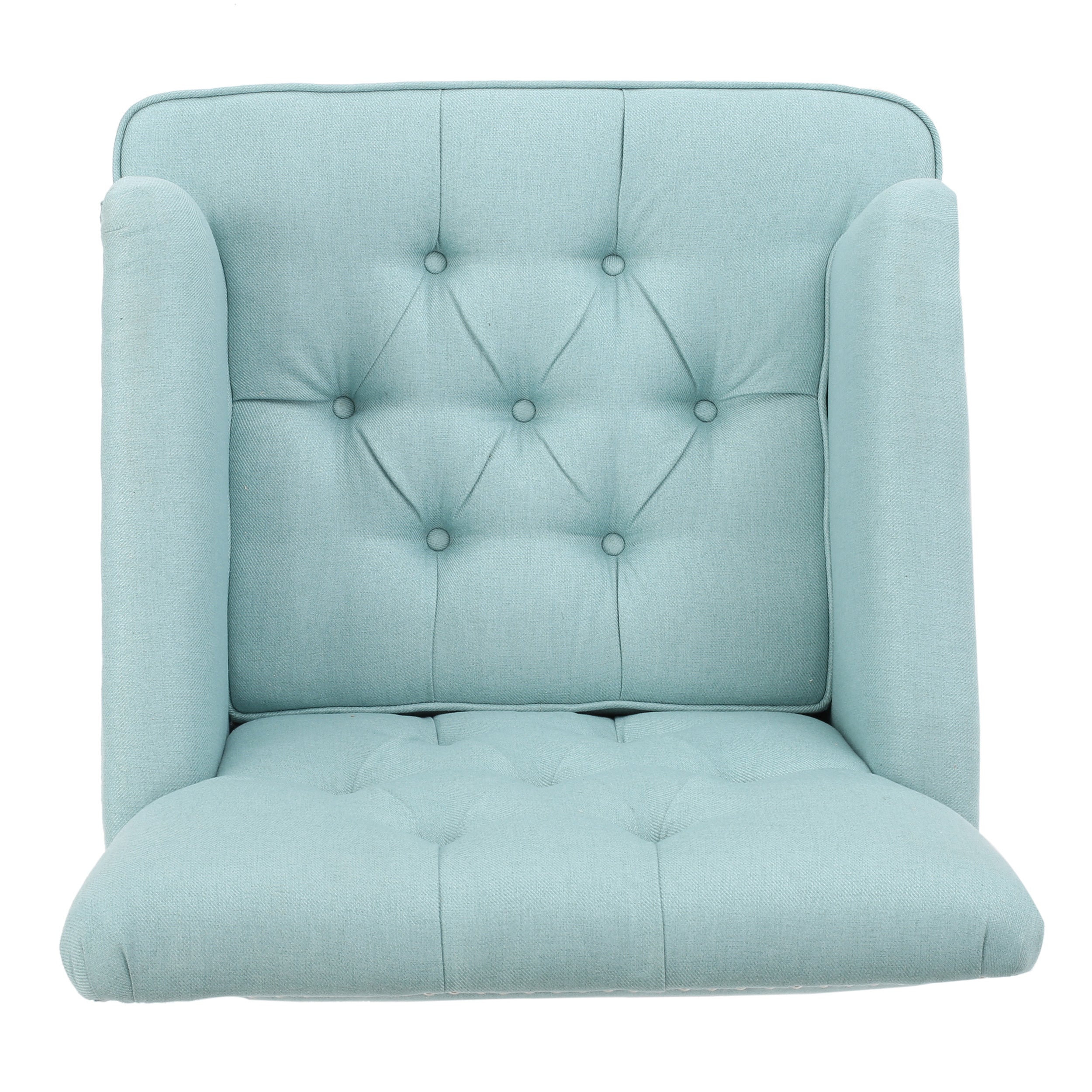 Harrison Tufted Club Chair with Button Tufting and Nailhead Trim