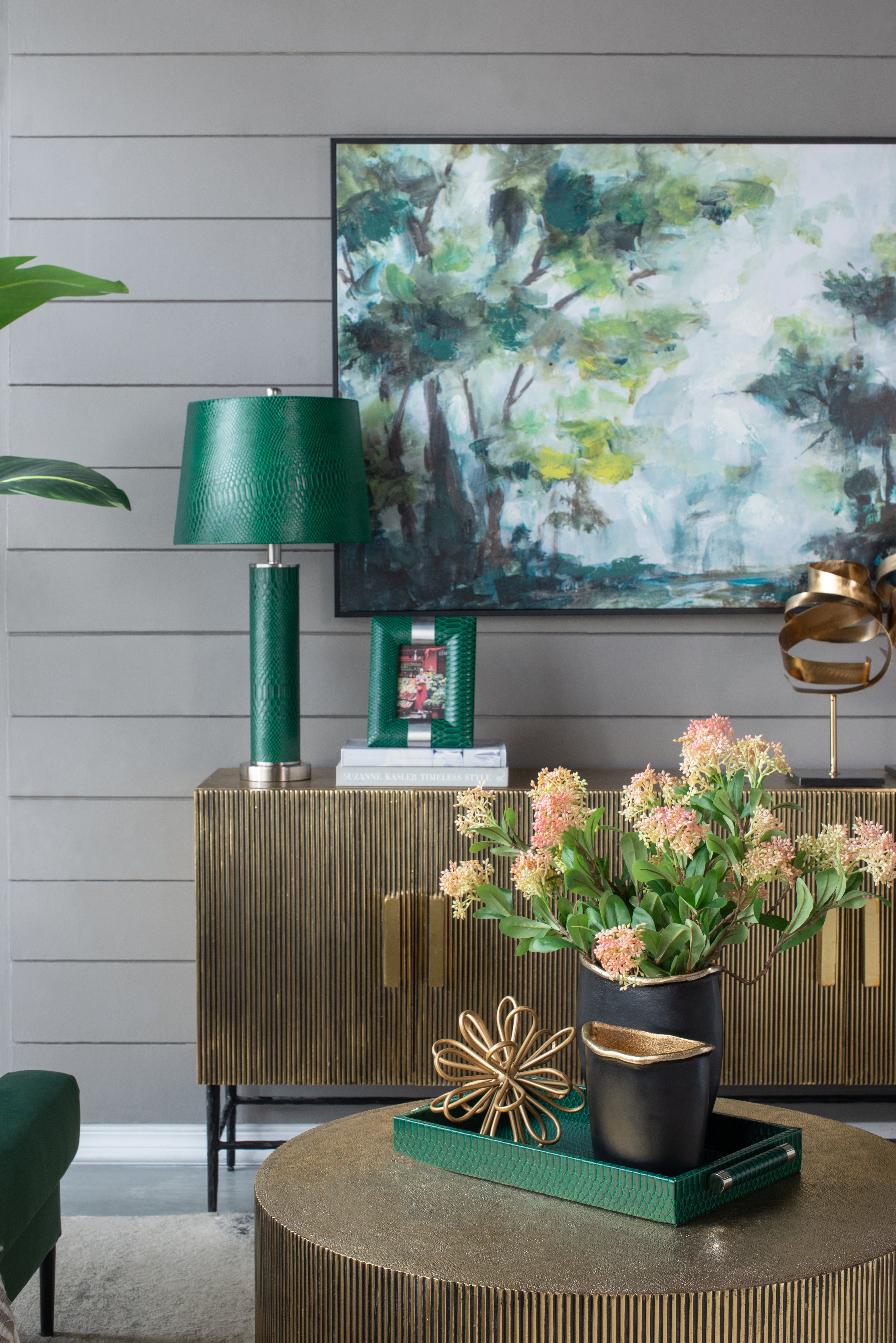 Leather Table Lamp
