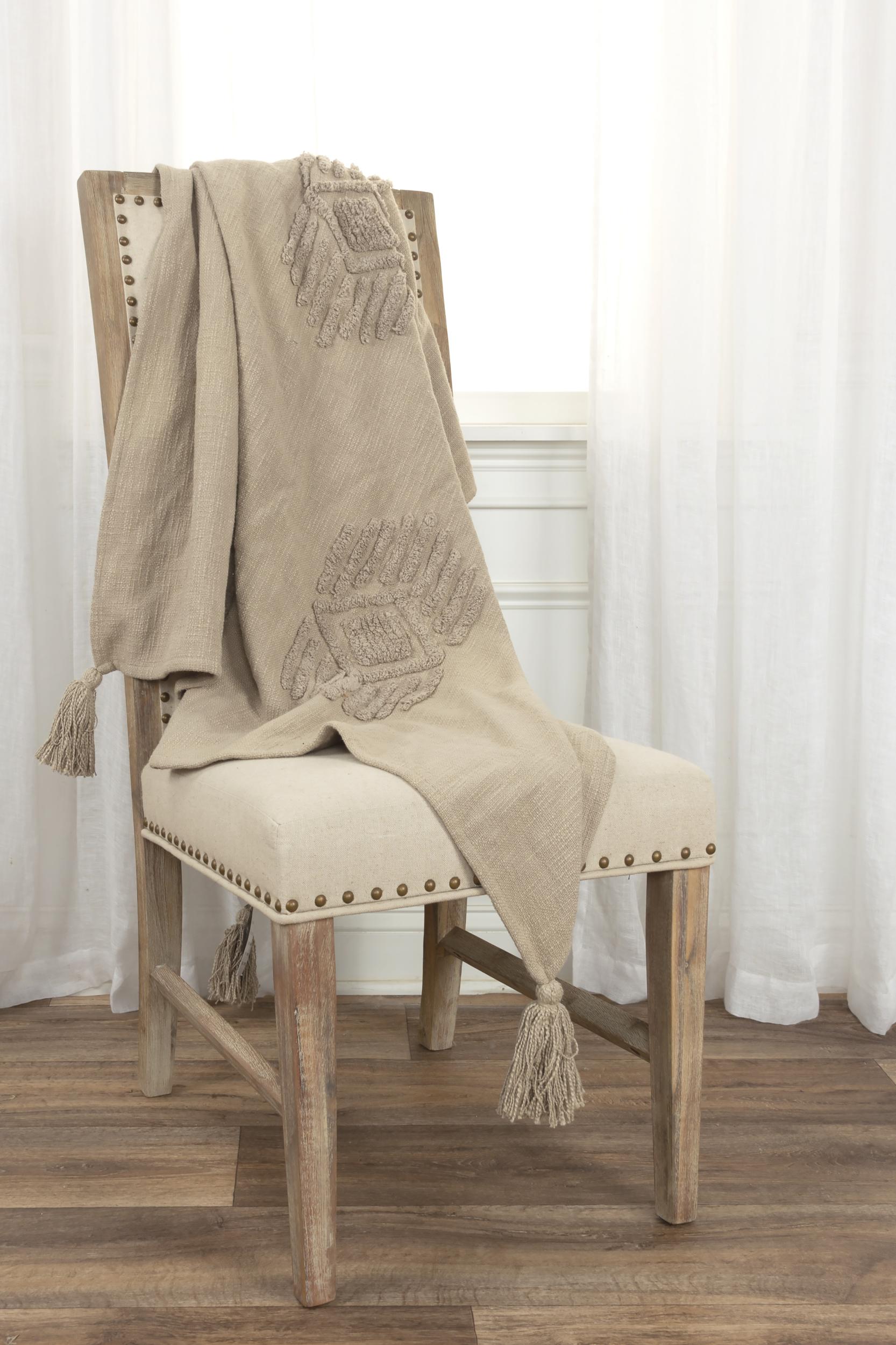 Woven Ikat 100% Woven Textured Cotton Throw