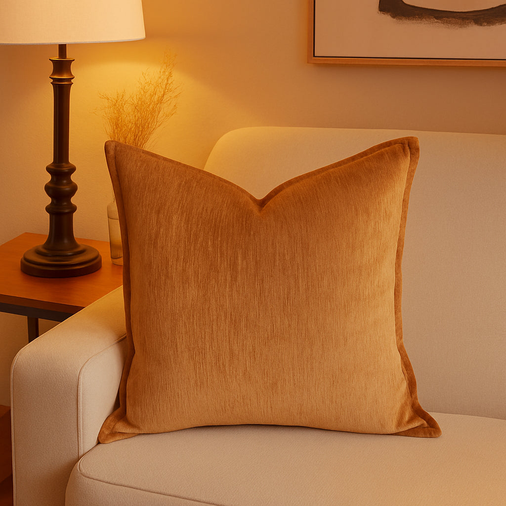 Velvet Throw Pillow with Luxe Shine