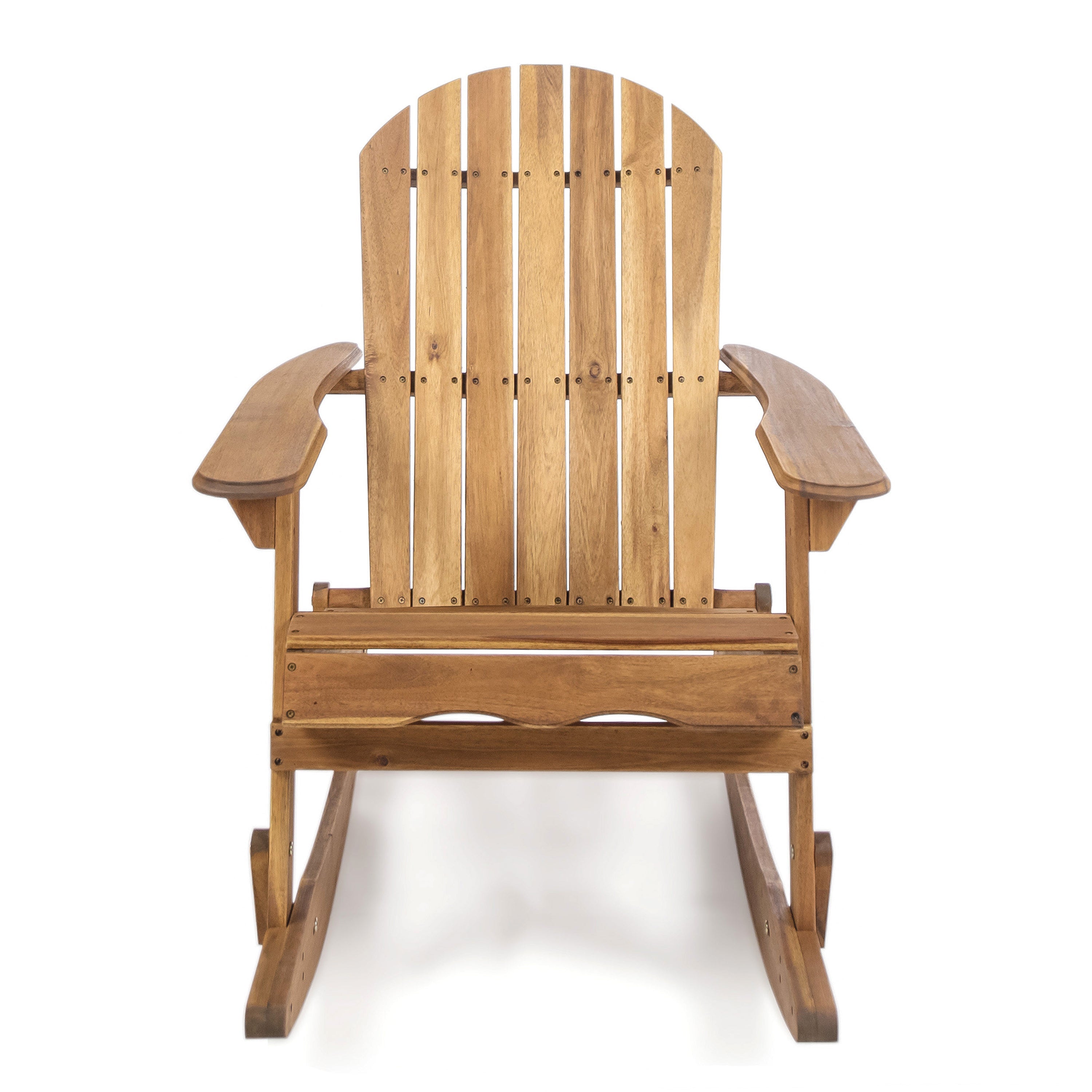 Echoes Outdoor Acacia Wood Adirondack Rocking Chair