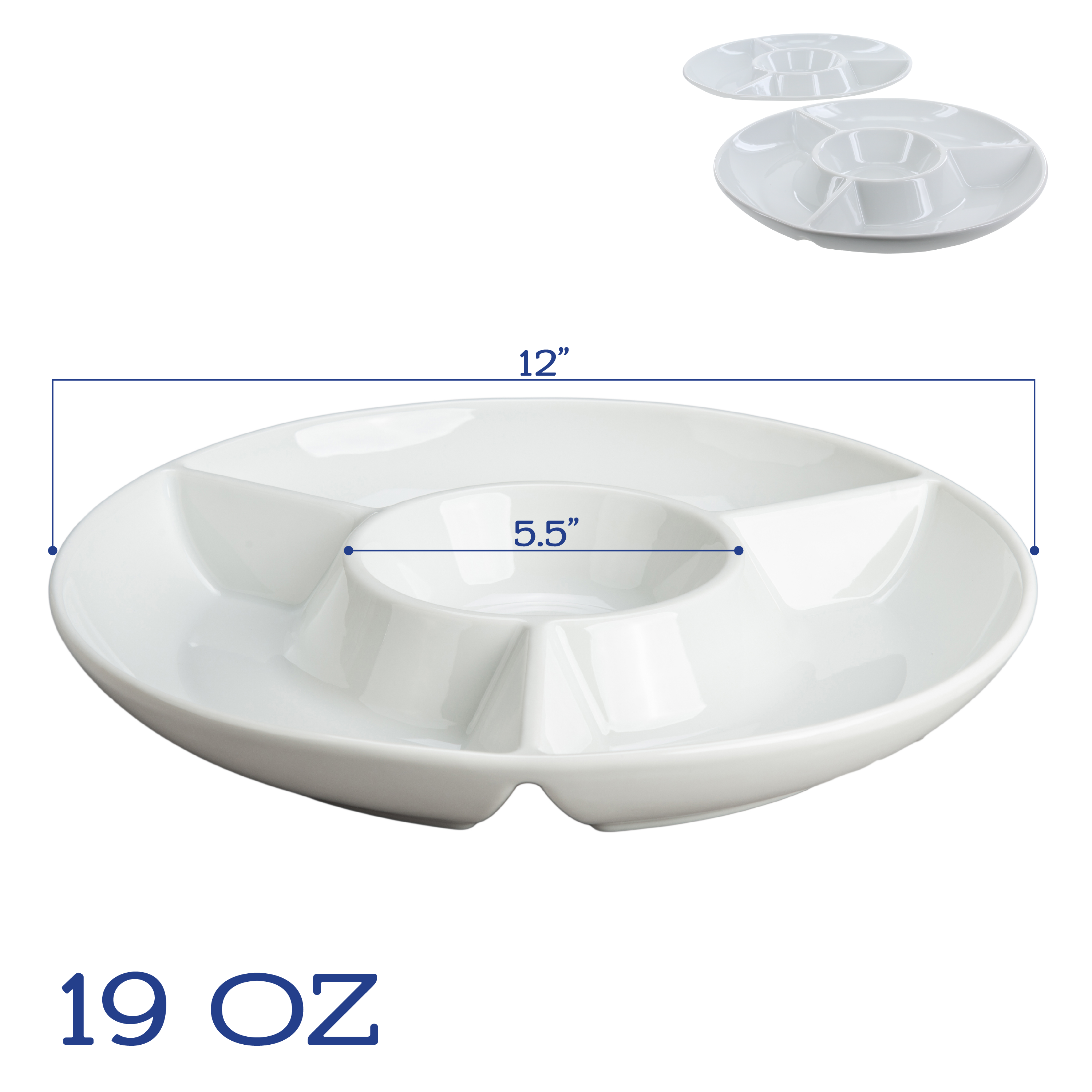 Round Chip-N-Dips, Set of 2
