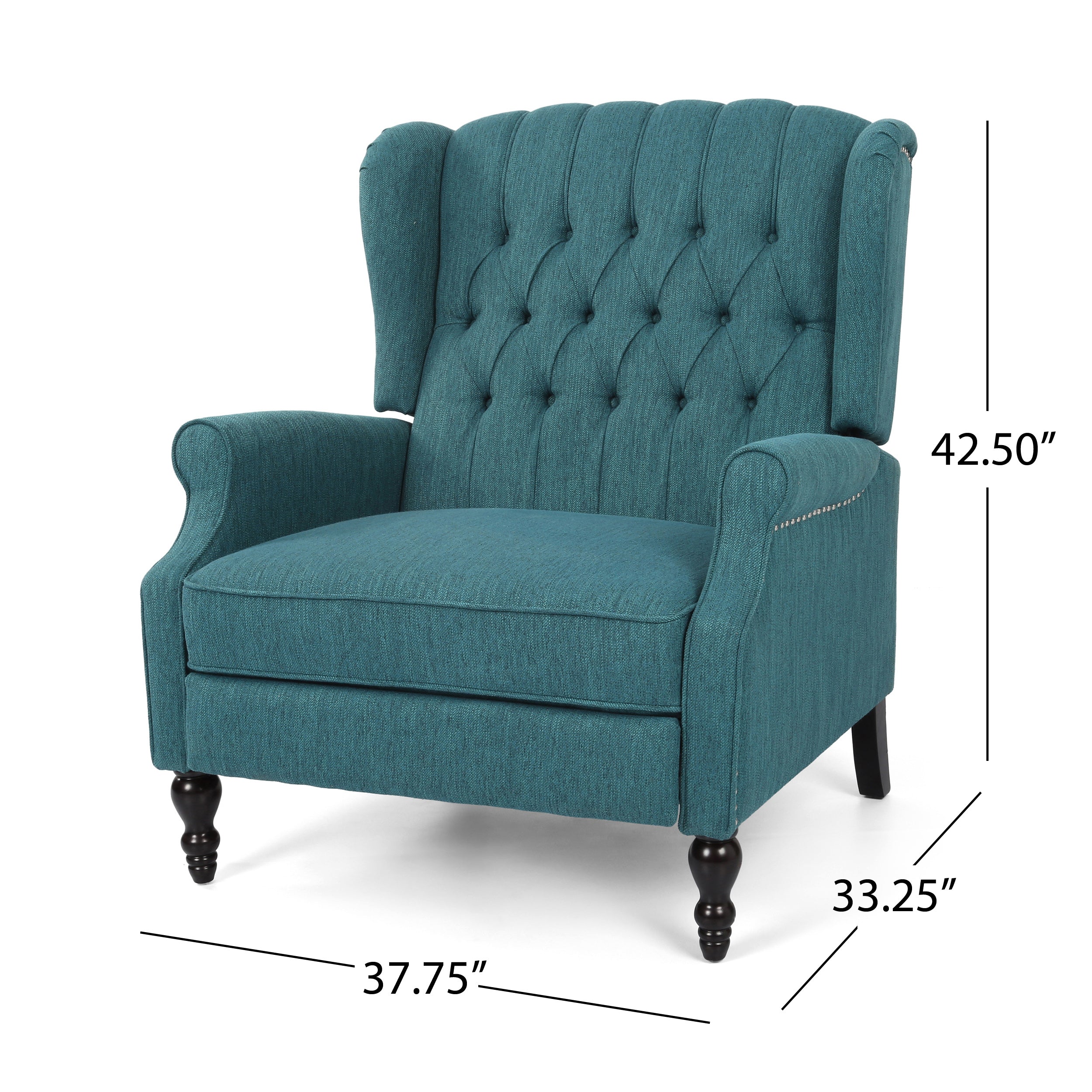Oversized Wingback Tufted Recliner Accent Chair
