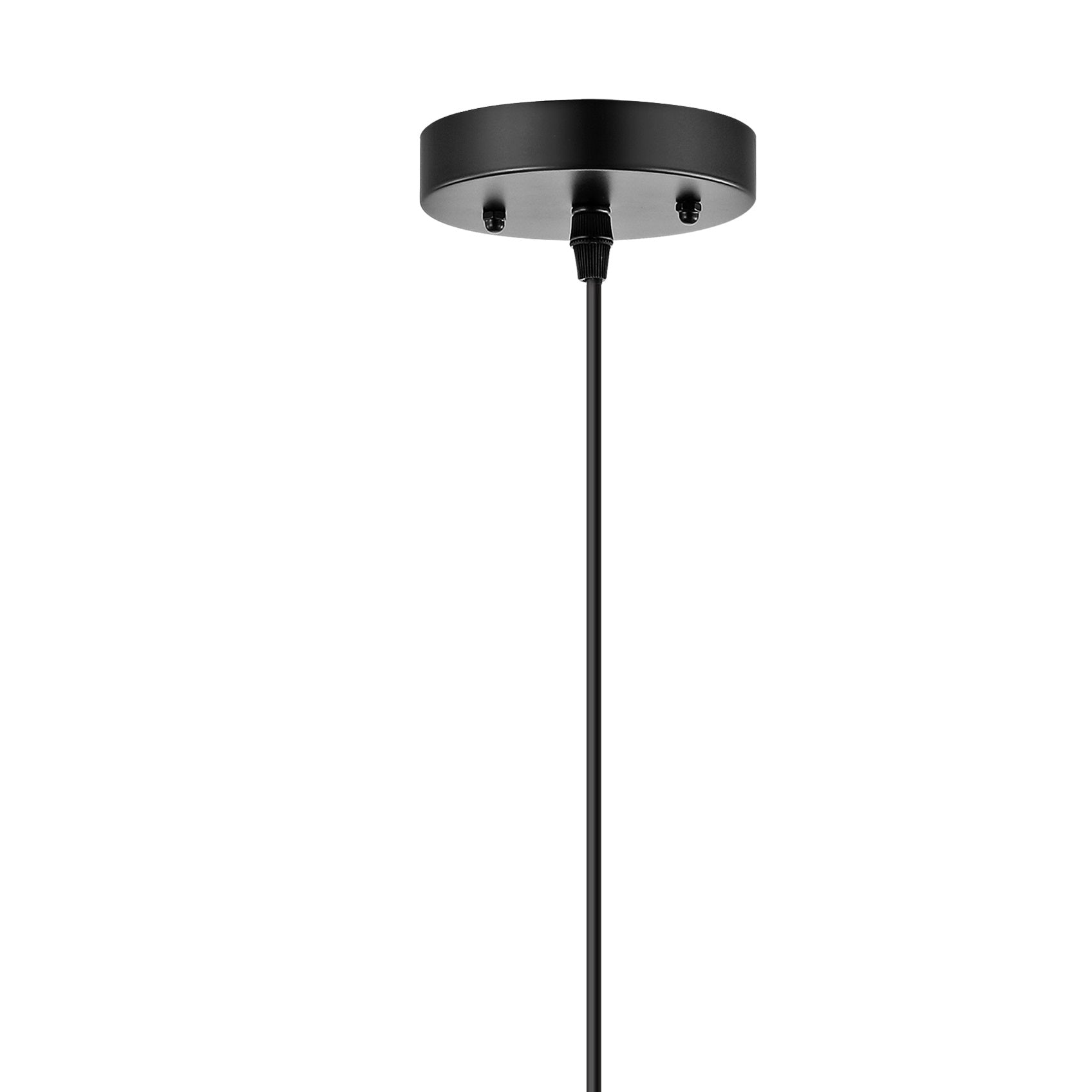 Luna 1-Light Bohemian Modern Woven Rattan/Iron LED Pendant