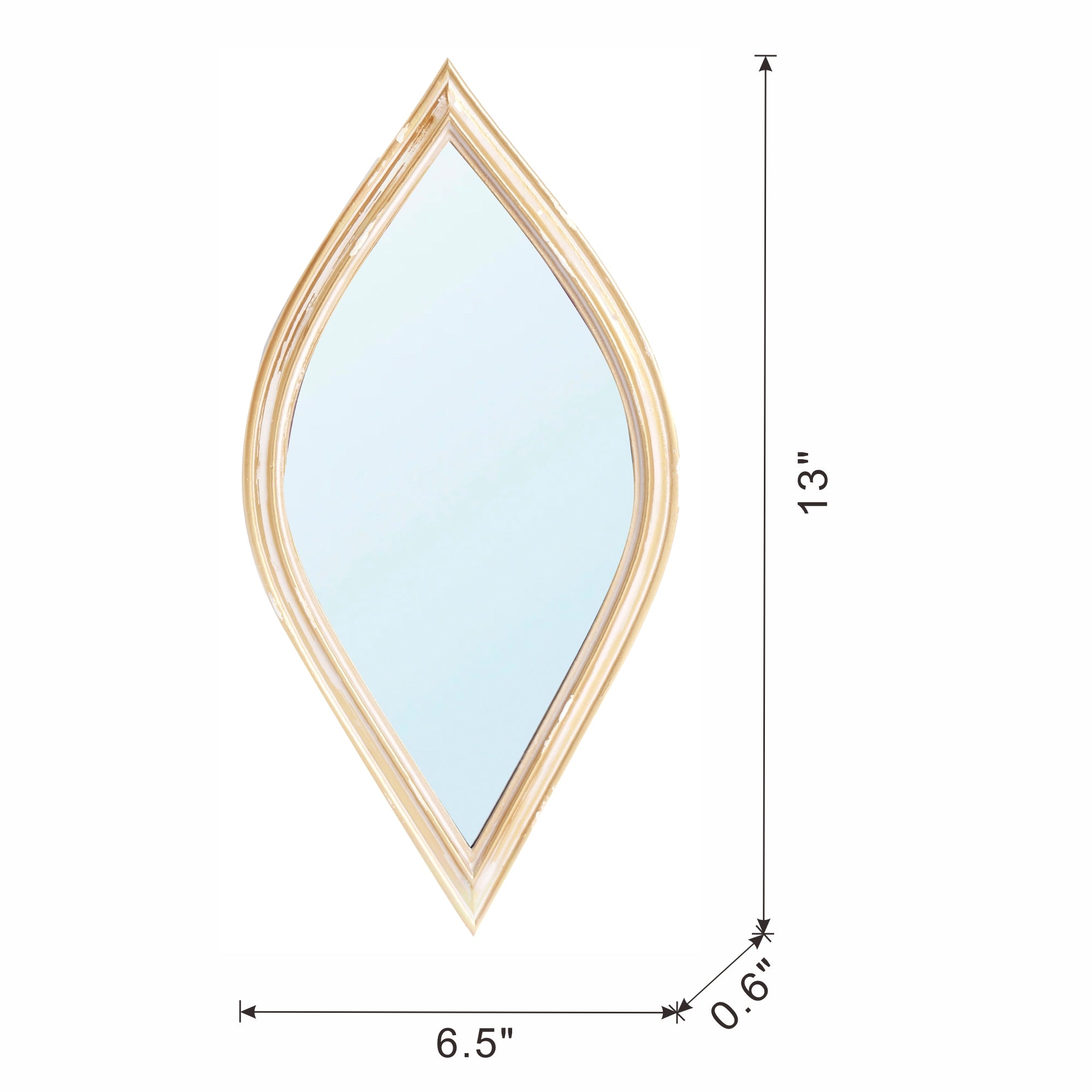 Diamond Shape Mirrors, Set of 2