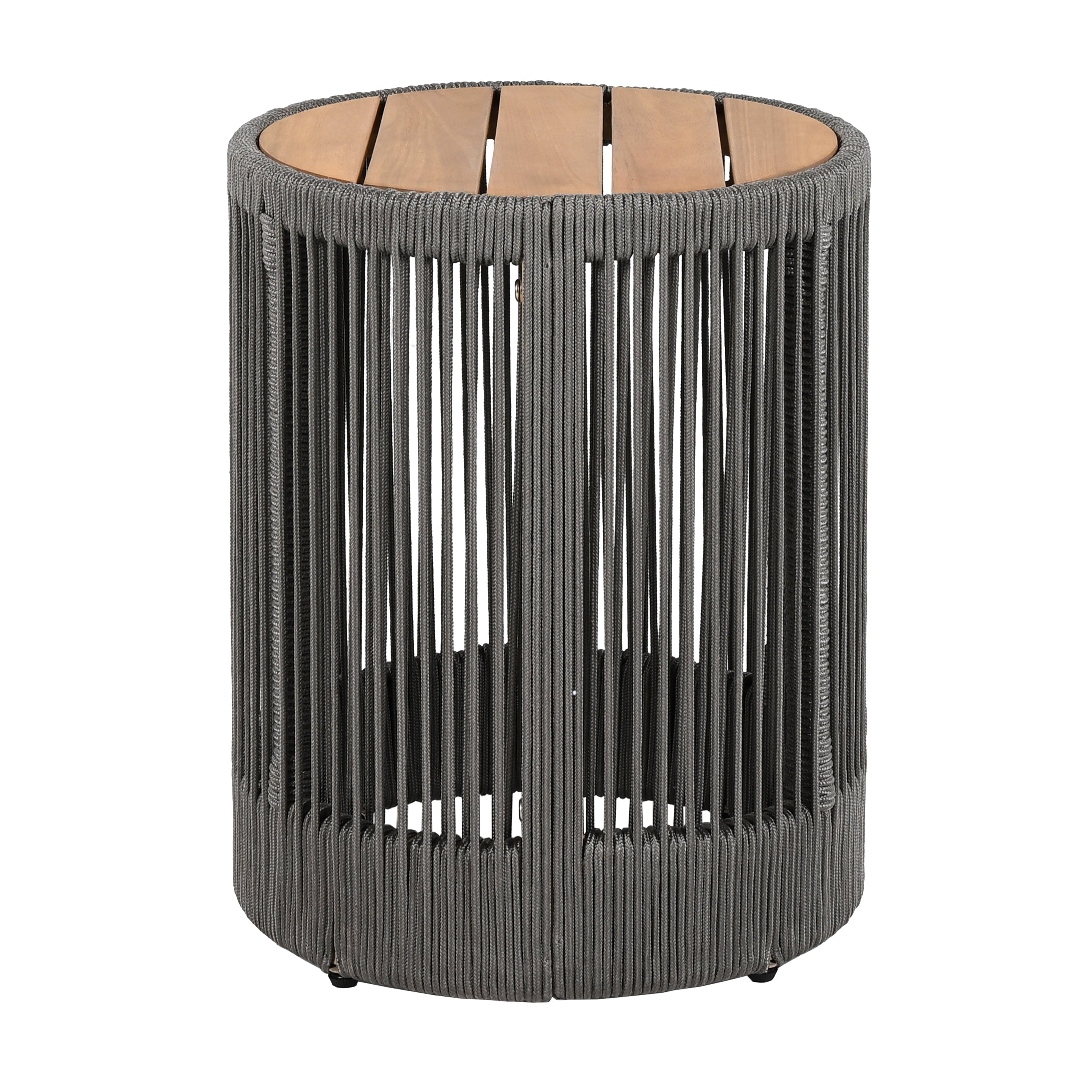 Sundara Outdoor Coffee & Side Table Set with Woven Rope Design