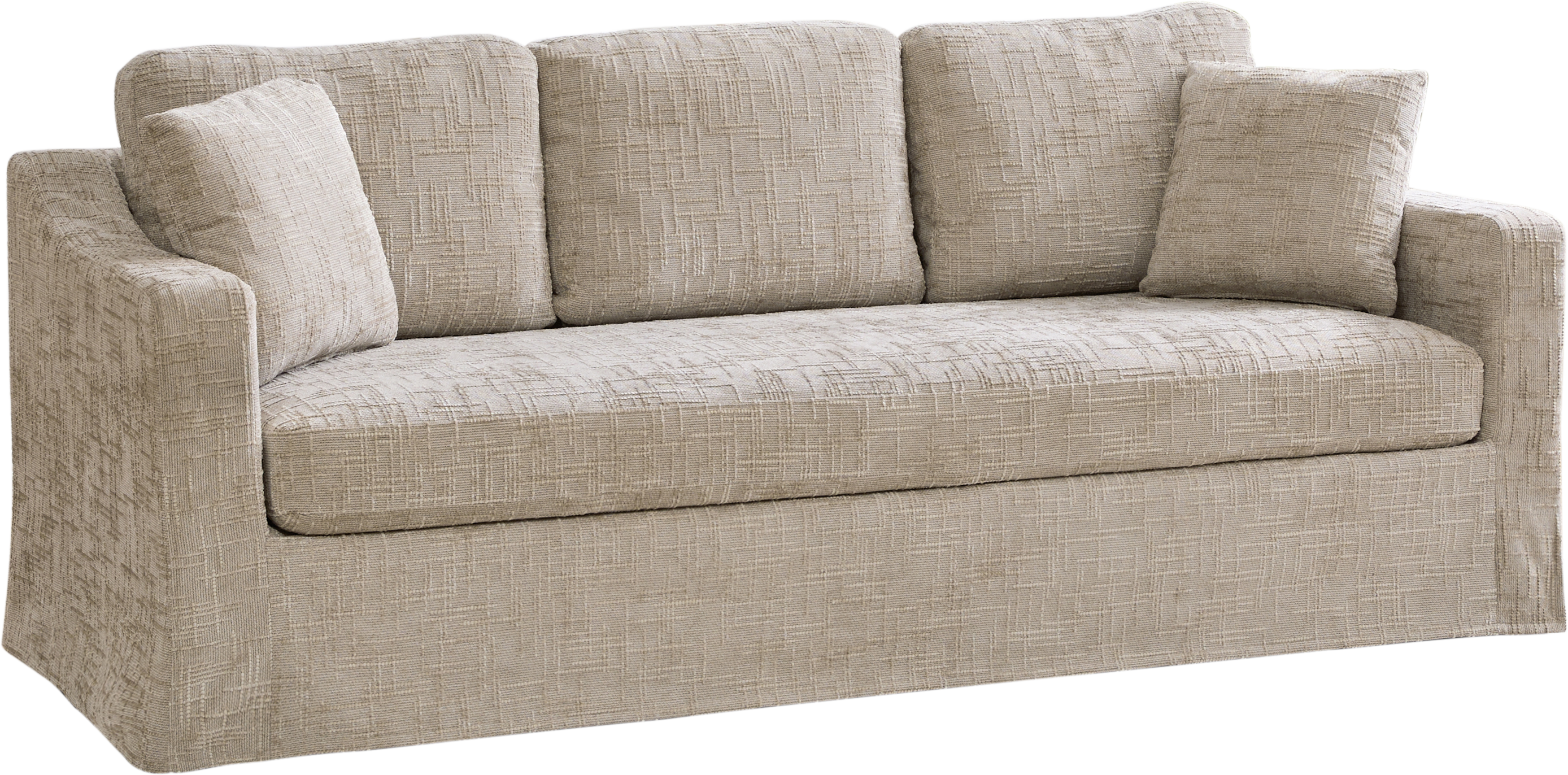 Three-Seater Modern Casual Chenille Sofa with Deep Seat