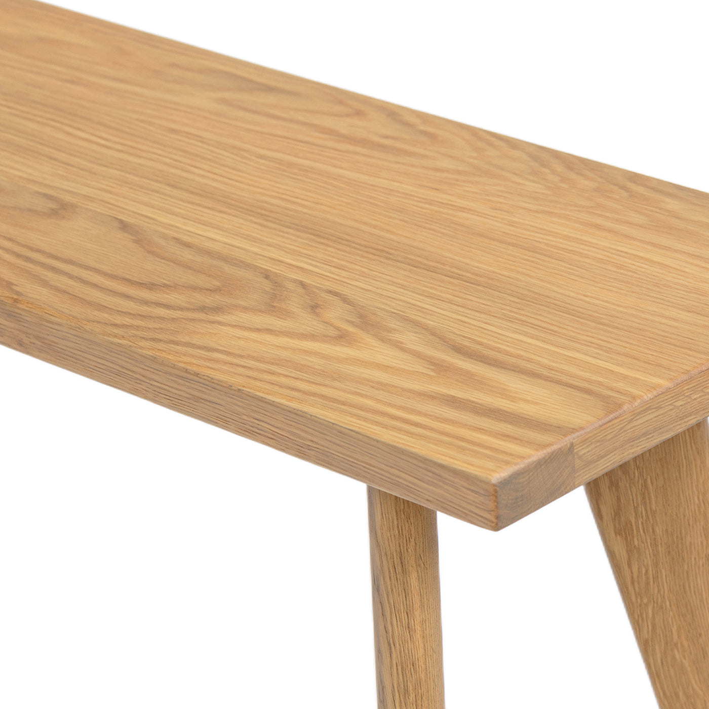 Capri 41.5" Solid Red Oak Wood Bench