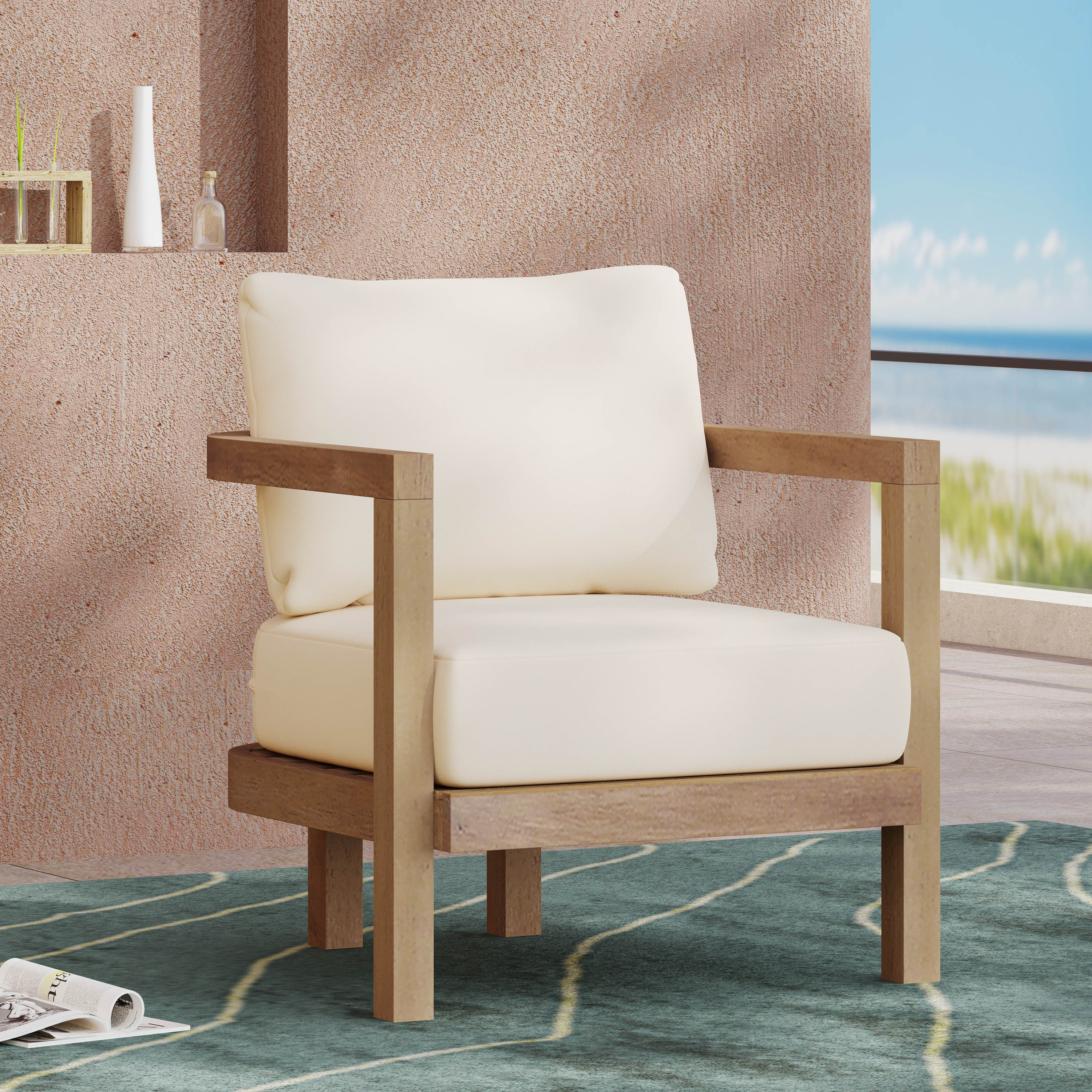 Pier 1 Club Chair - Thumbnail 4
