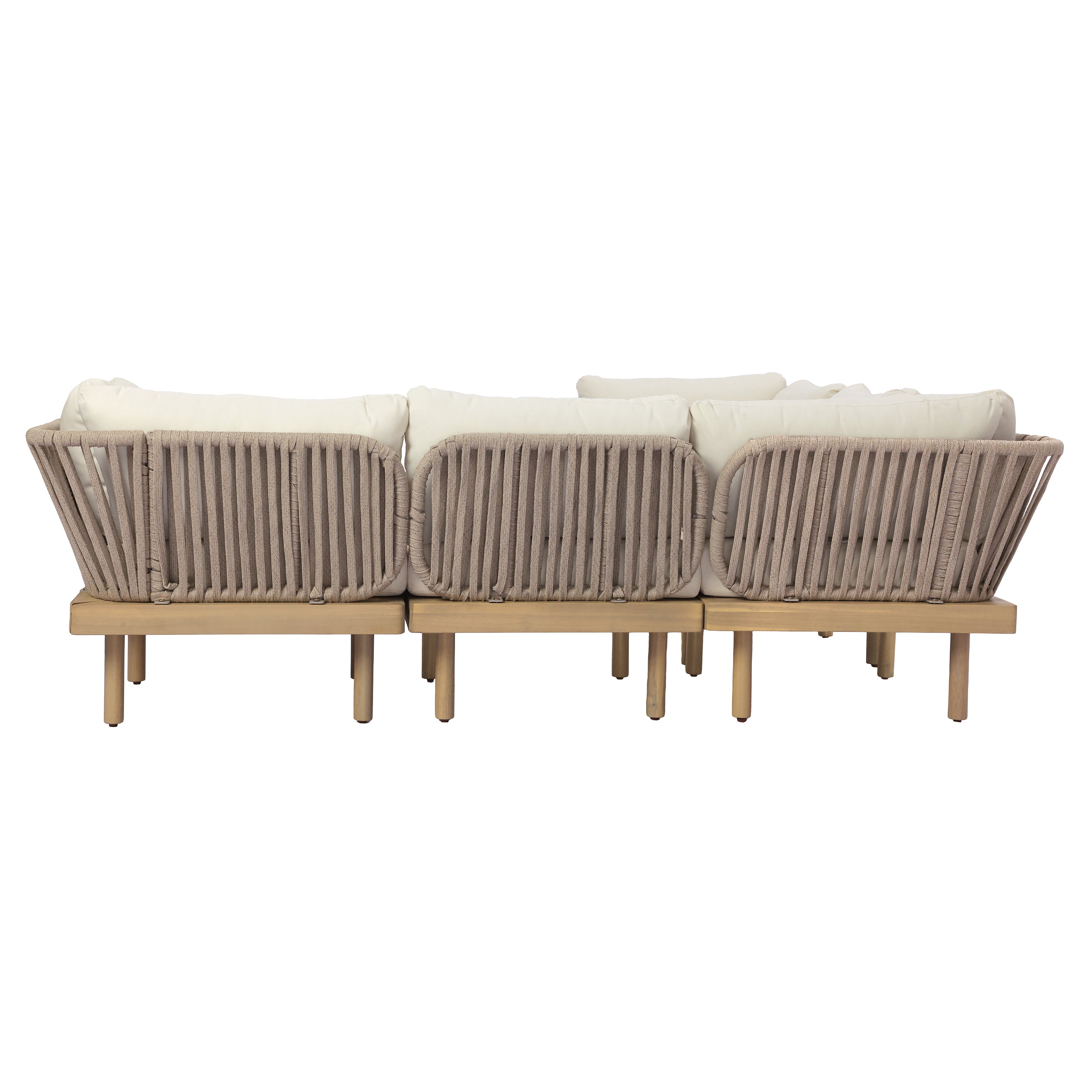 Sebastian 4-Piece Acacia Wood Outdoor Sofa Set